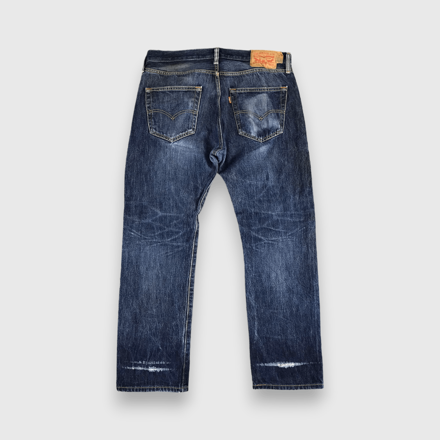 Levi's Levis Vintage 501 Jeans Faded Blue Washed Denim -J346 Size US 34 / EU 50 - 2 Thumbnail