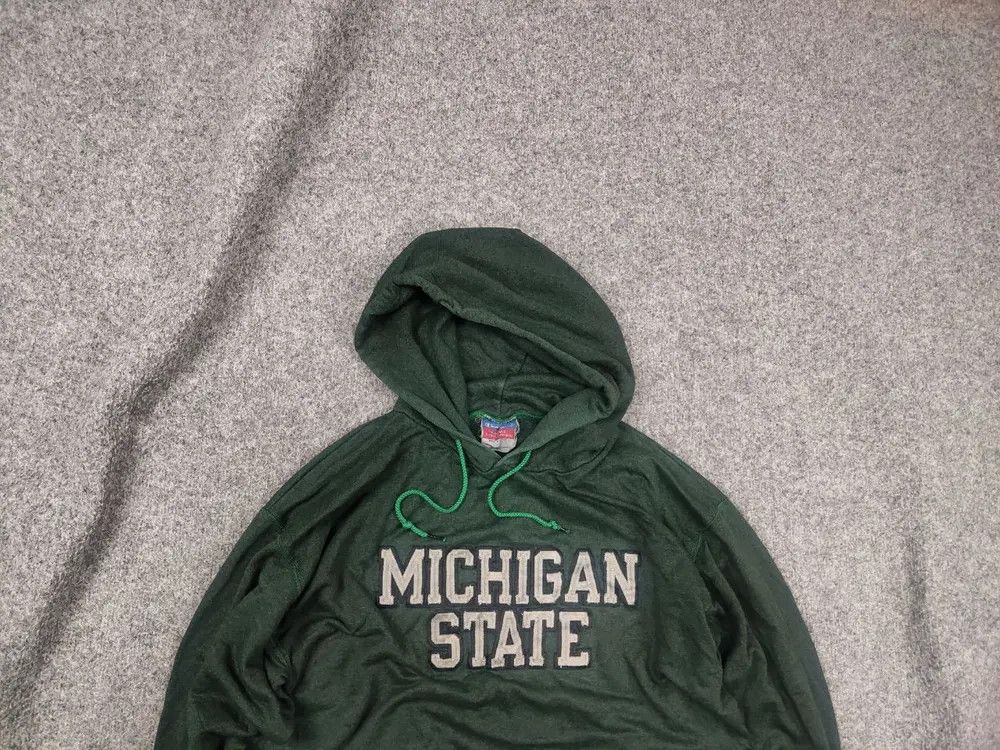 Champion Champion Vintage Michigan state USA Green Hoodie Sweatshirt Size US M / EU 48-50 / 2 - 1 Thumbnail