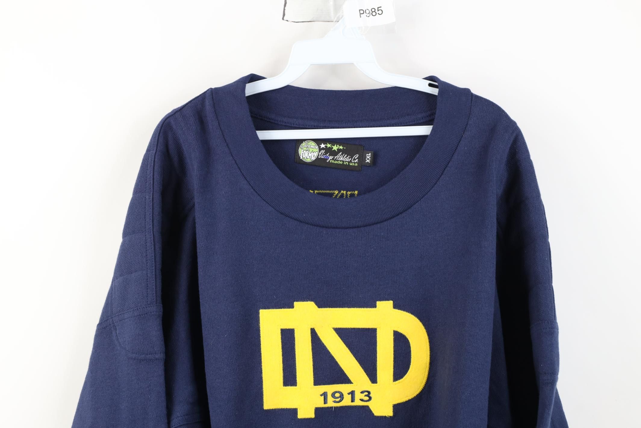 Vintage New Tiedman Formby Rockne Notre University Jersey Sweater Size US XXL / EU 58 / 5 - 2 Thumbnail