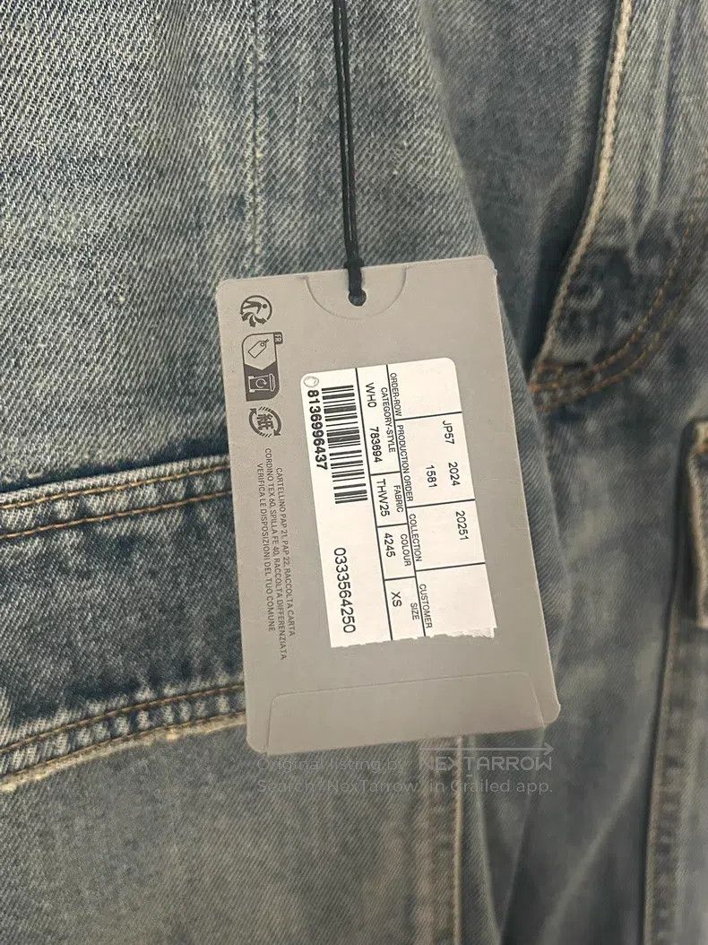 Balenciaga Balenciaga size XS Sun Bleached Light Indigo Denim Flare P Size US 27 - 3 Thumbnail