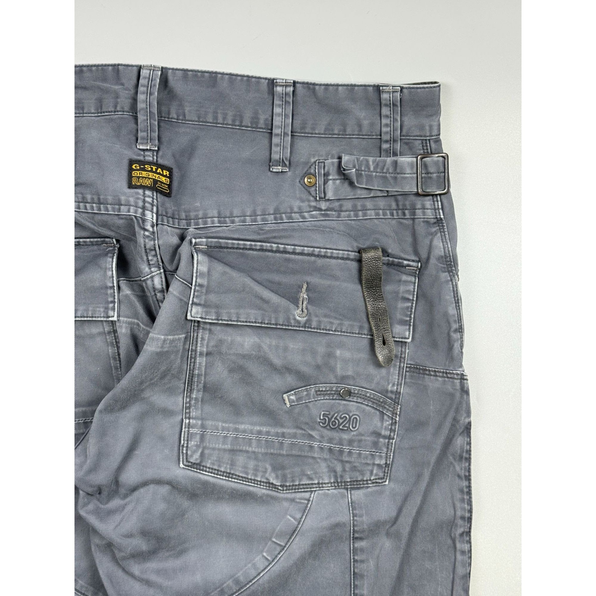 G-Star G-Star RAW Gray Cargo Pants (Y1192) Size US 35 - 13 Thumbnail