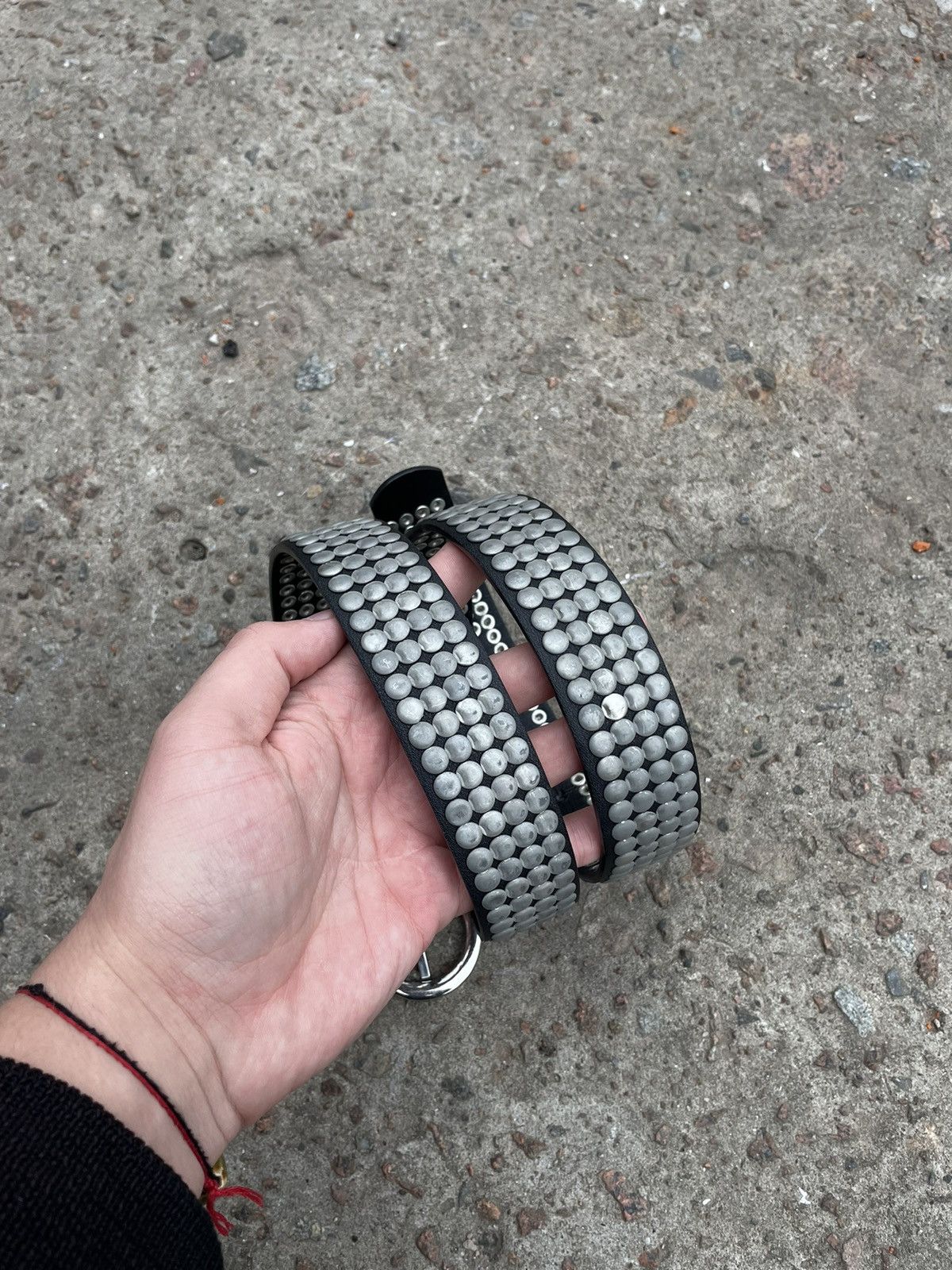 Japanese Brand × Vintage Crazy Y2K Studded Gothic Rock Metal Punk Belt Size ONE SIZE - 4 Thumbnail