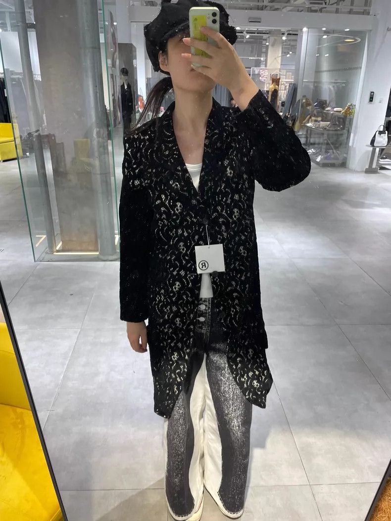 Comme des Garcons Comme Des Garcons Large Main Line Carved Lace Coat Size S / US 4 / IT 40 - 1 Thumbnail