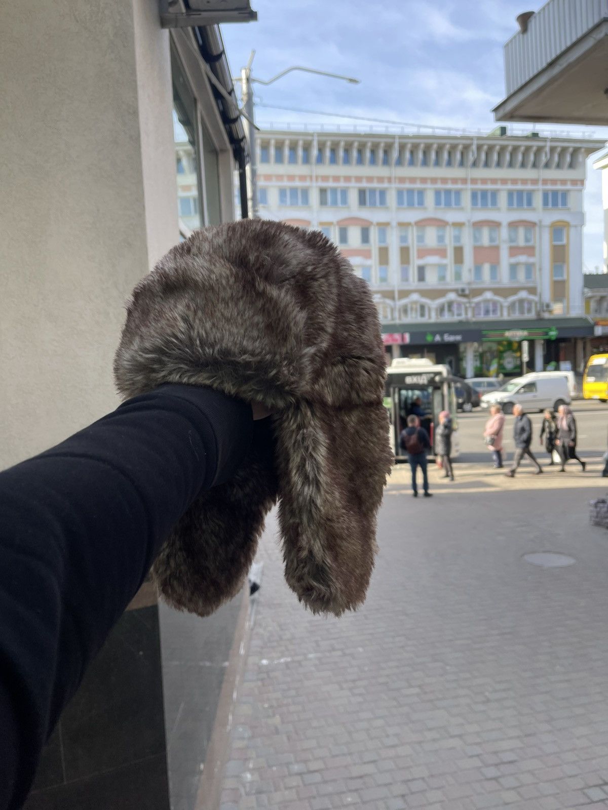 Japanese Brand × Vintage Vintage Crazy Y2k Mohair Fuzzy Hat Ushanka Punk Huge Size ONE SIZE - 1 Thumbnail