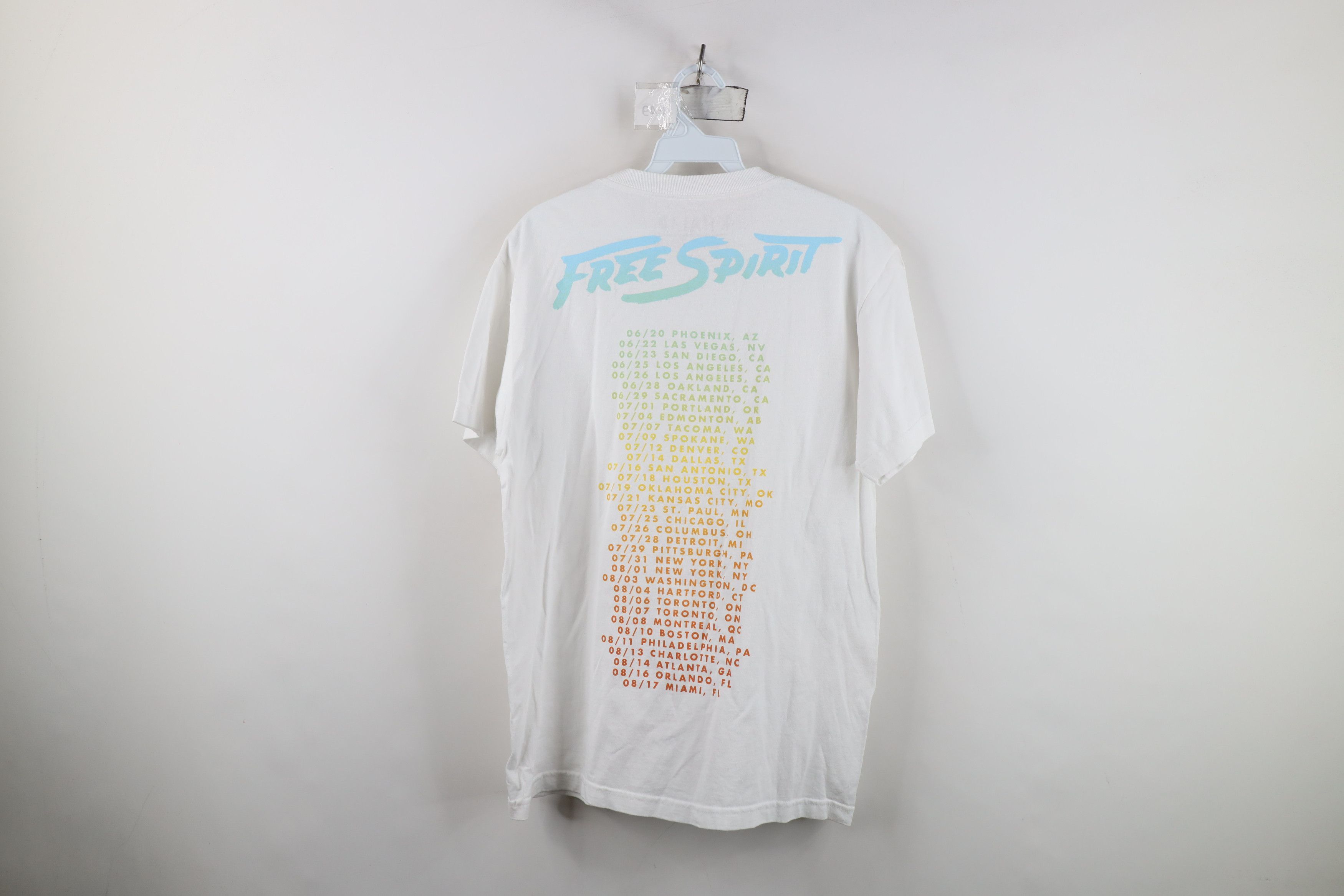 Vintage DJ Khalid Free Spirit Tour Spell Out Double Sided T-Shirt Size US M / EU 48-50 / 2 - 11 Thumbnail