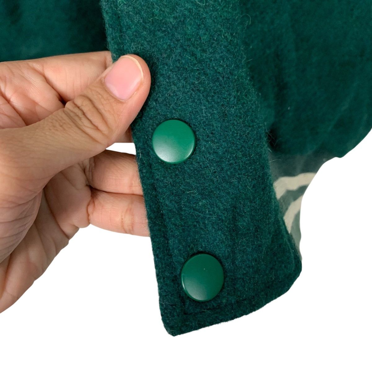 Japanese Brand PROJACK CLUB PREVALENT Green Wool Varsity Jacket #2148-C95 Size US S / EU 44-46 / 1 - 14 Thumbnail