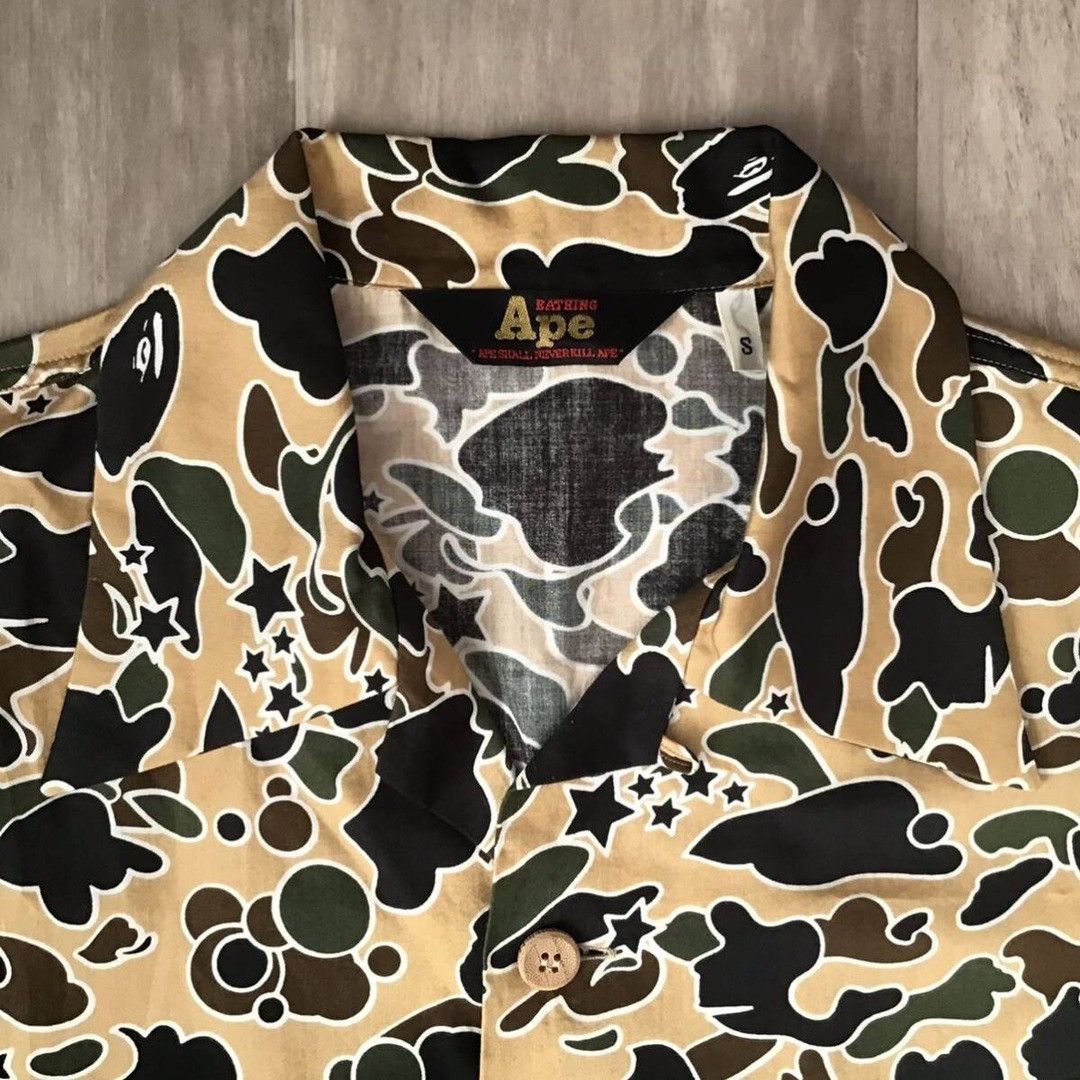 Bape × Nigo 🔥Vintage🔥 BAPE Aloha shirt sta camo a bathing ape NIGO Size US S / EU 44-46 / 1 - 3 Thumbnail