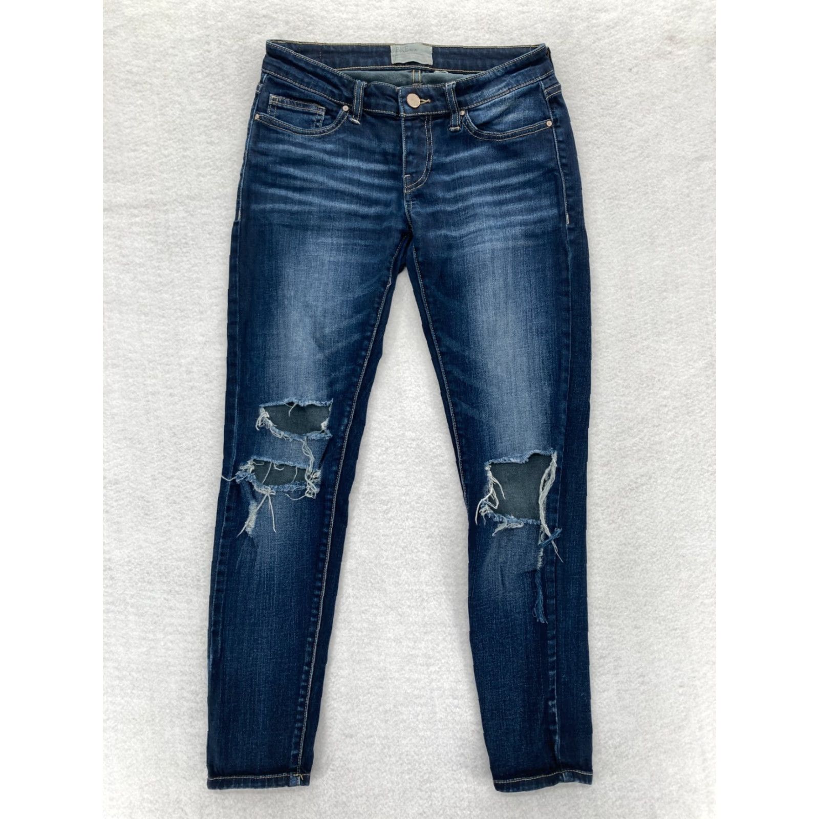 Vintage BuckIe BKE Jeans Women Stella Ankle Skinny Dark Blue Stretch Denim Grunge Jeans 26 Buckle BKE Stella Women Grunge Slim Ankle Denim Blue Size 26" / US 2 / IT 38 - 2 Thumbnail