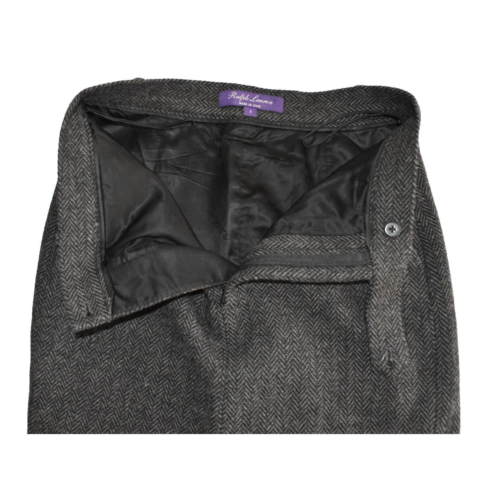 Ralph Lauren NEW RALPH LAUREN Herringbone Slash Pocket Pencil Skirt Sz 2 Size 26" / US 2 / IT 38 - 4 Thumbnail