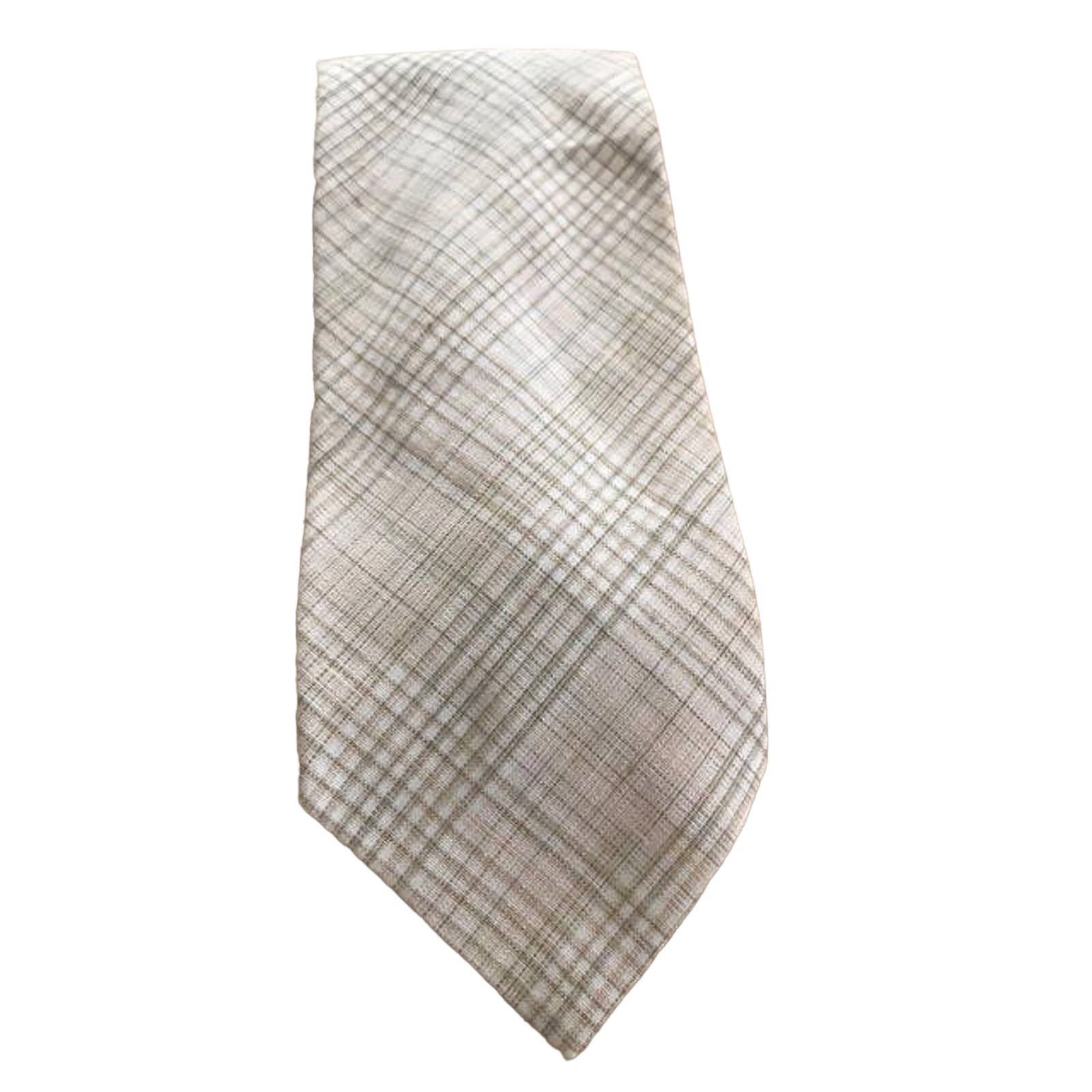 Macys Vintage Wide Del Soldato Macys Mens Store Gold Cream Tie Size ONE SIZE - 2 Thumbnail