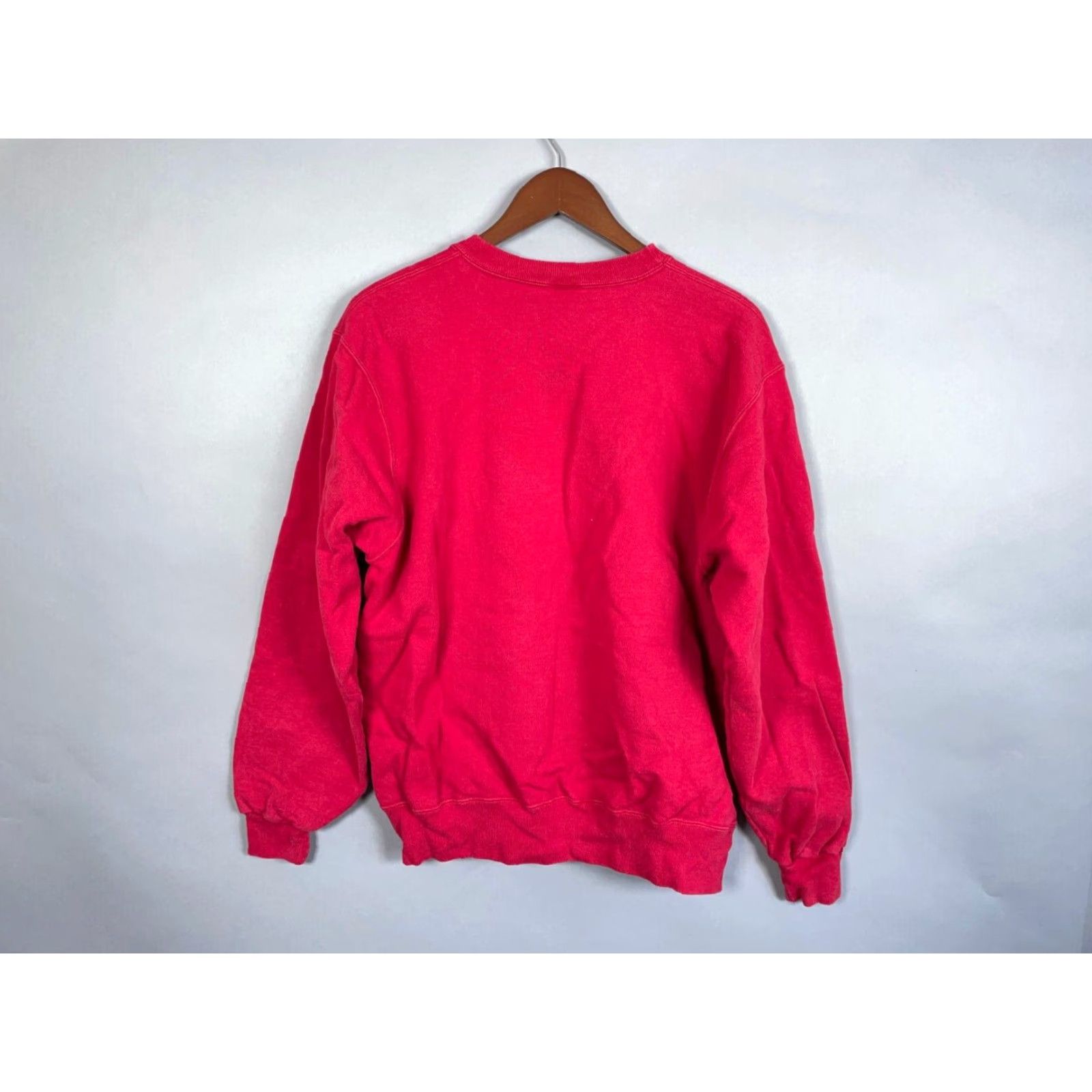 Champion VINTAGE Champion Sweatshirt Adult Large Red Embroidered Script 90s Hipster Retro Mens Pullover Sweatshirt Size US L / EU 52-54 / 3 - 3 Thumbnail