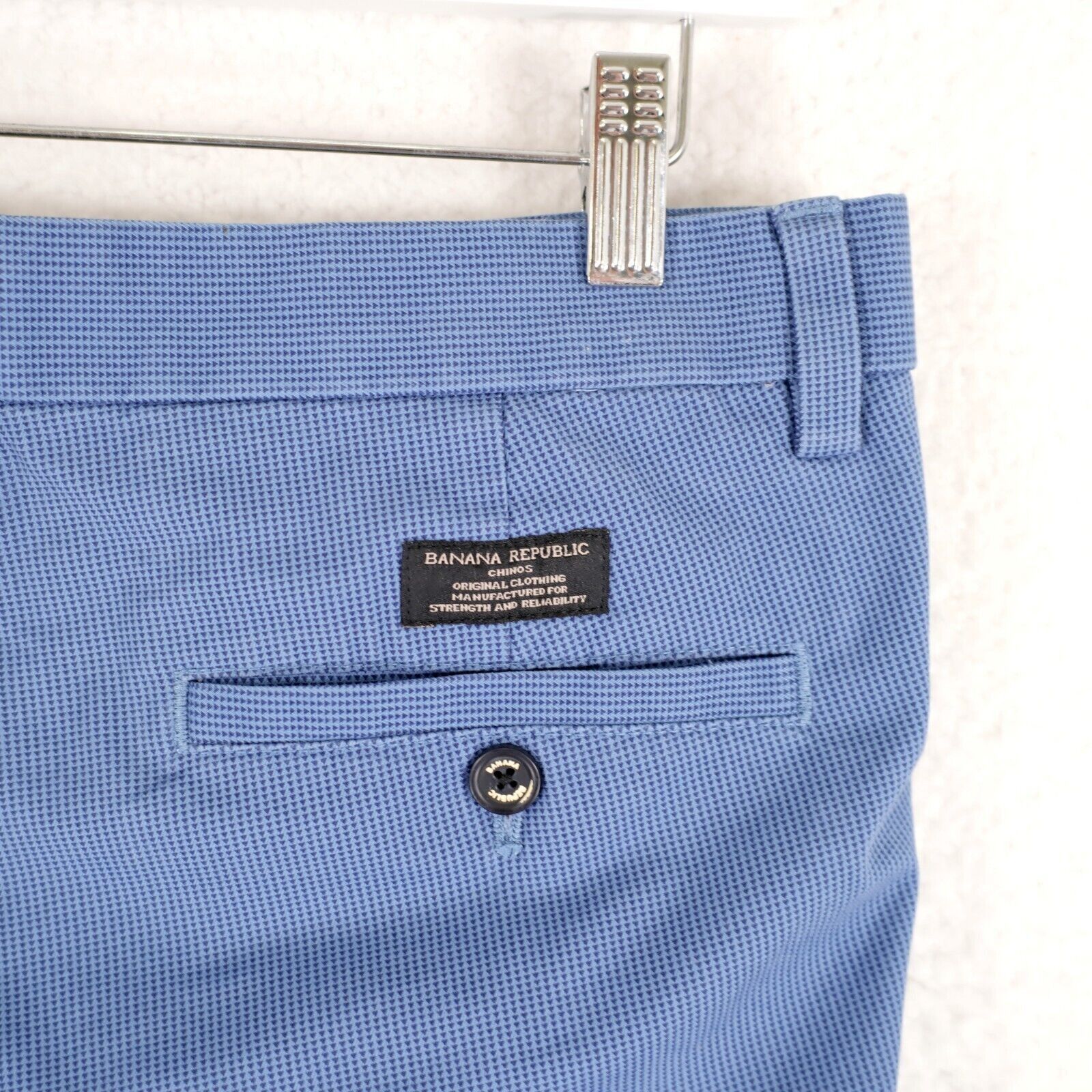 Banana Republic Banana Republic Fulton Skinny Chino Pants 32/32 Blue Flat Fr Size US 32 / EU 48 - 4 Thumbnail