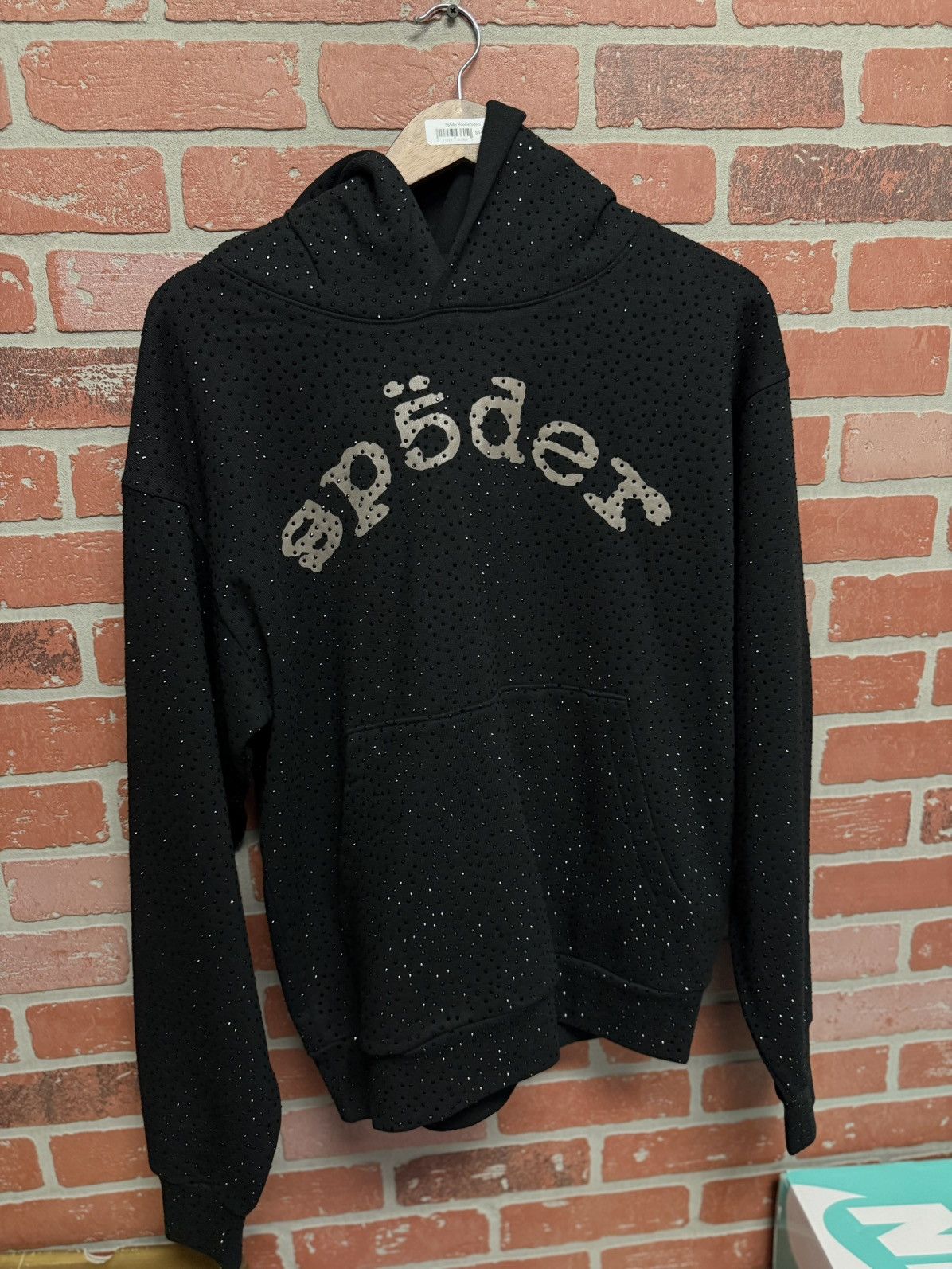 Sp5der Spider Crystals Stone Hoodie Black Size Small Rare Size US S / EU 44-46 / 1 - 1 Thumbnail
