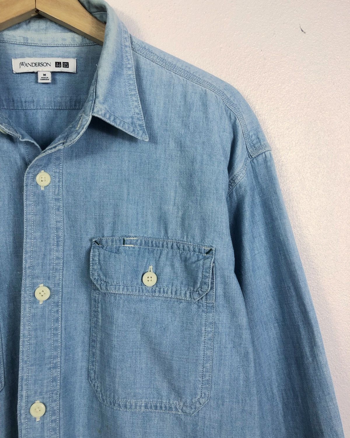 JW Anderson × Uniqlo Rare Uniqlo X J.W. Anderson Denim Button Ups Shirt Size US M / EU 48-50 / 2 - 3 Thumbnail