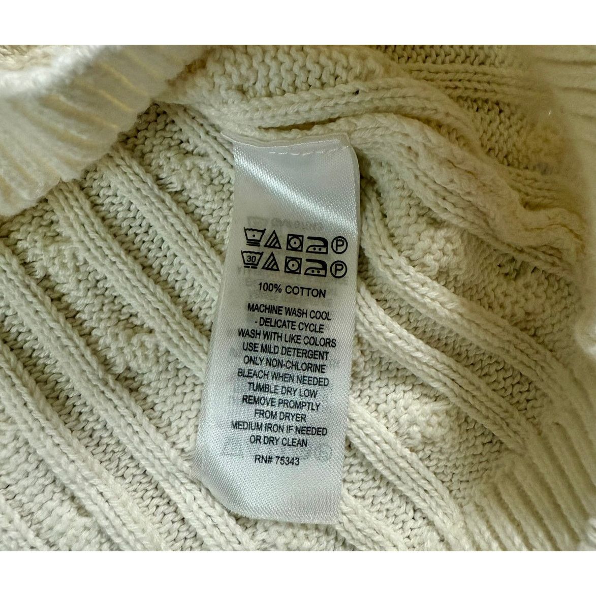 Nicole Miller Nicole Miller Cable Knit Collared Pullover Sweater Size S / US 4 / IT 40 - 3 Thumbnail