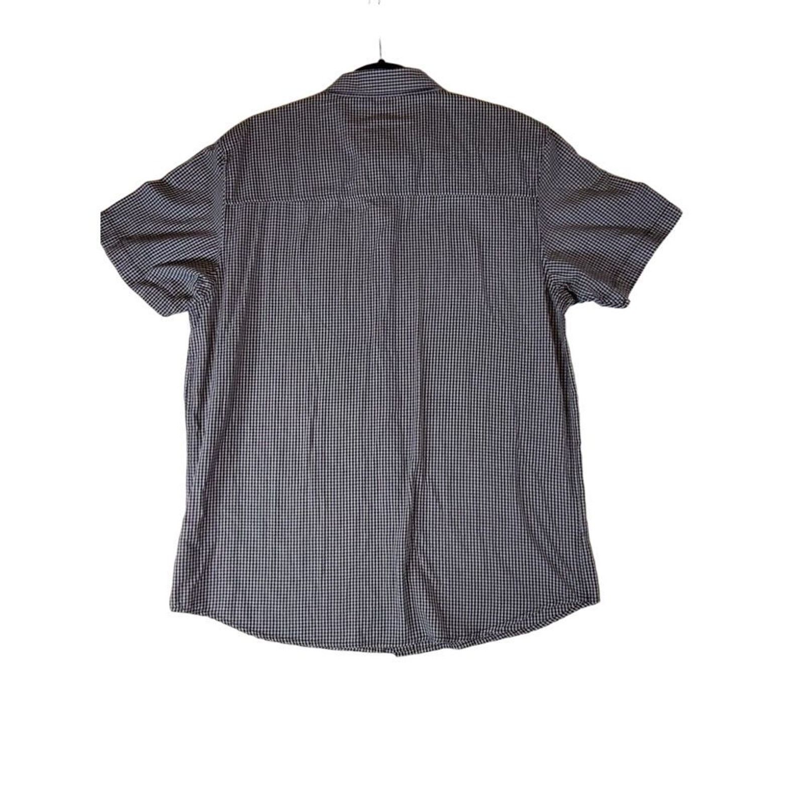 Dravus Dravus Shirt Mens Large Mini Check Short Sleeve Button Down Size US L / EU 52-54 / 3 - 2 Thumbnail