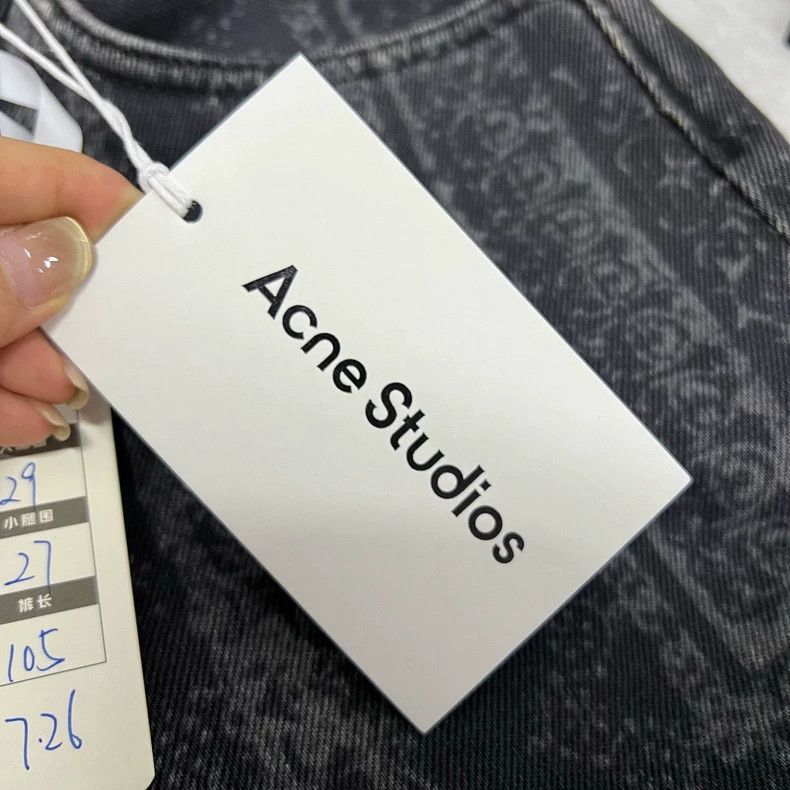 Acne Studios Acne Studios Black cashew flower printed long pants Size US 27 - 3 Thumbnail