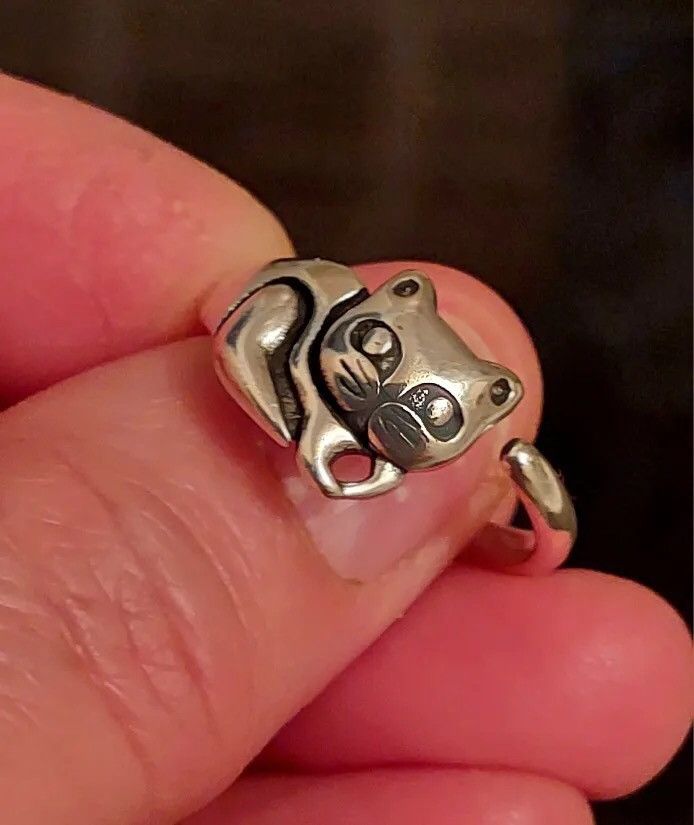 Jewelry Punk Cat Adjustable Ring Size ONE SIZE - 3 Thumbnail