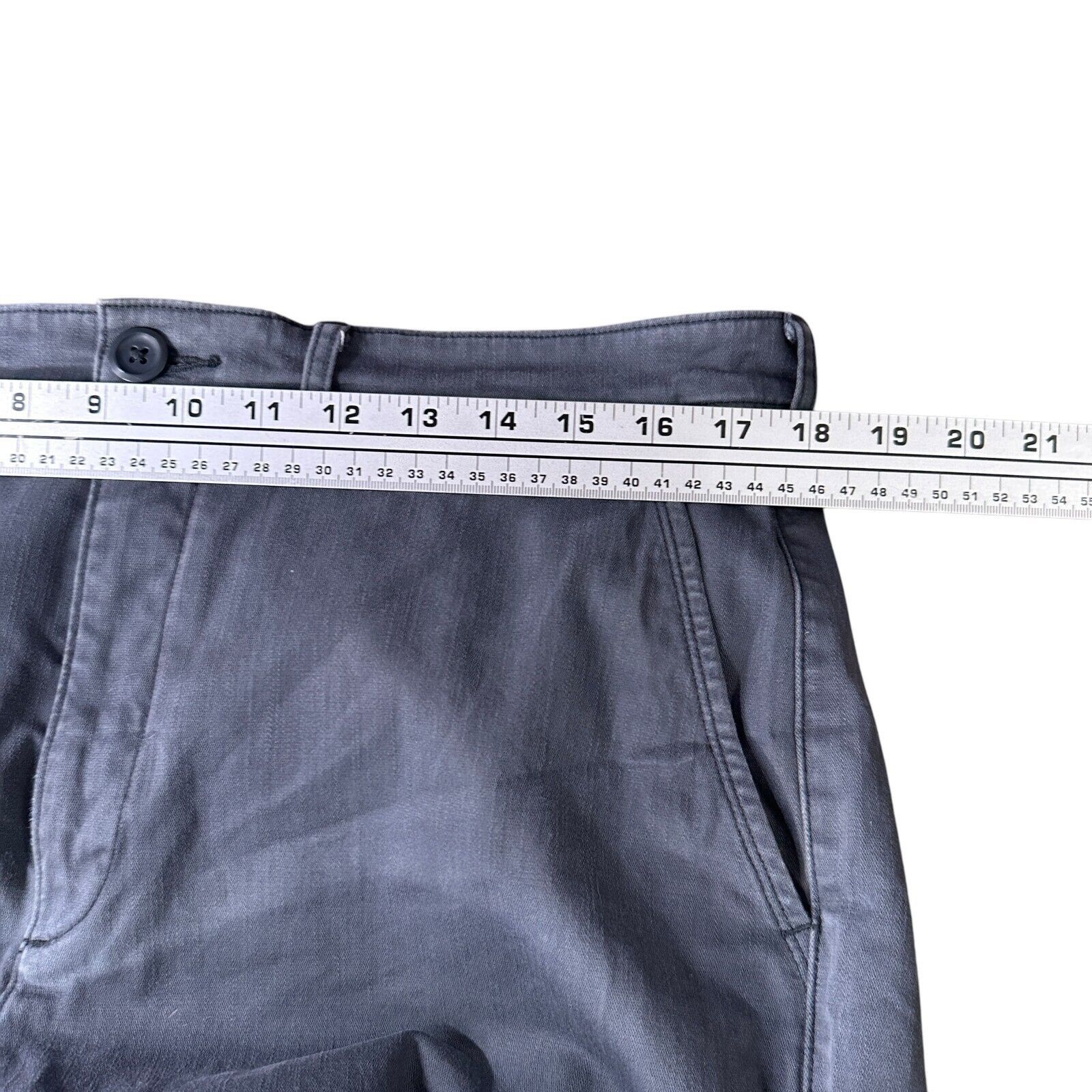 Other Wellen Chino Pants Men 36 Gray Slash Pocket Cotton Stretch Size US 36 / EU 52 - 6 Thumbnail