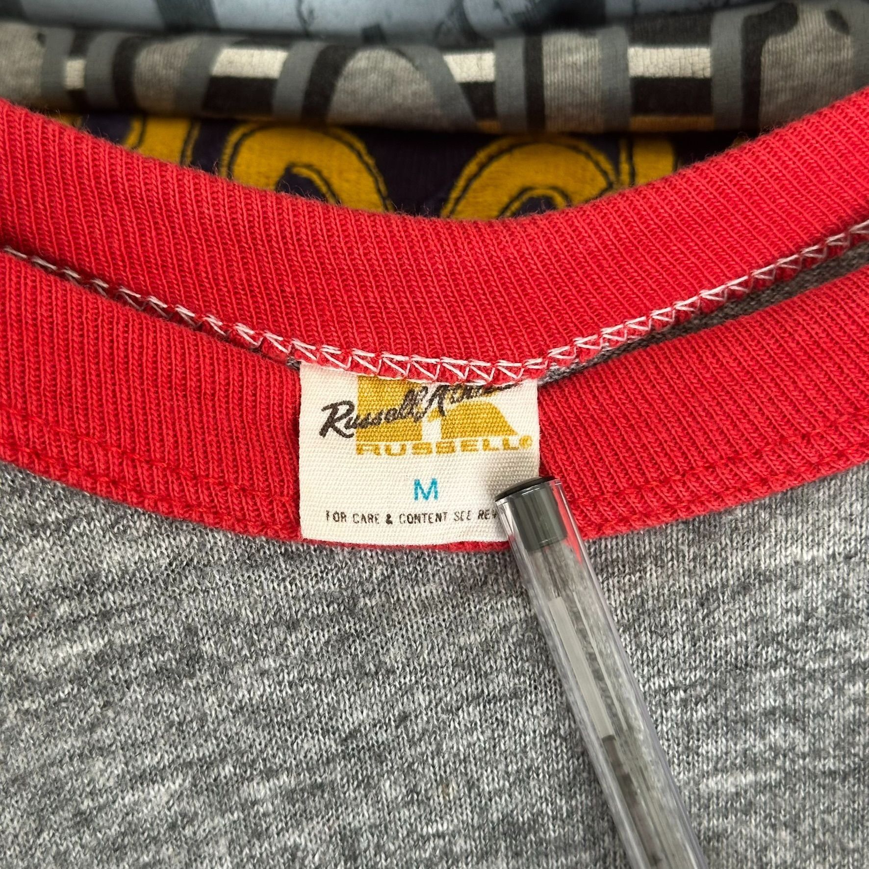 Russell Athletic Vintage 70s I Love Fish Raglan T-Shirt Soft Paper Thin Singl Size US M / EU 48-50 / 2 - 4 Thumbnail