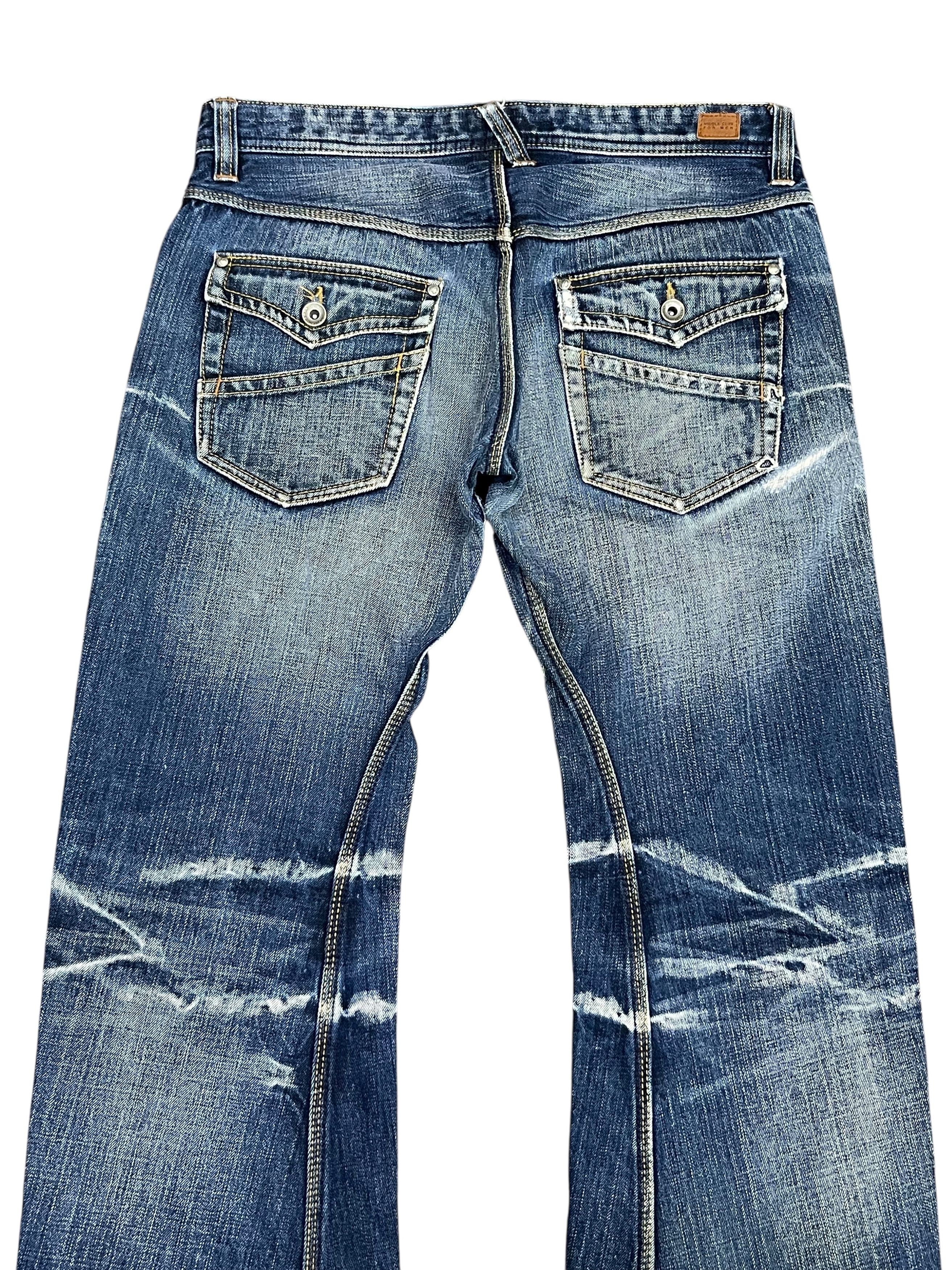 Nicole Club Nicole Club For Men Japan Flare Jeans - Distressed Acid Wash Size US 31 - 6 Thumbnail