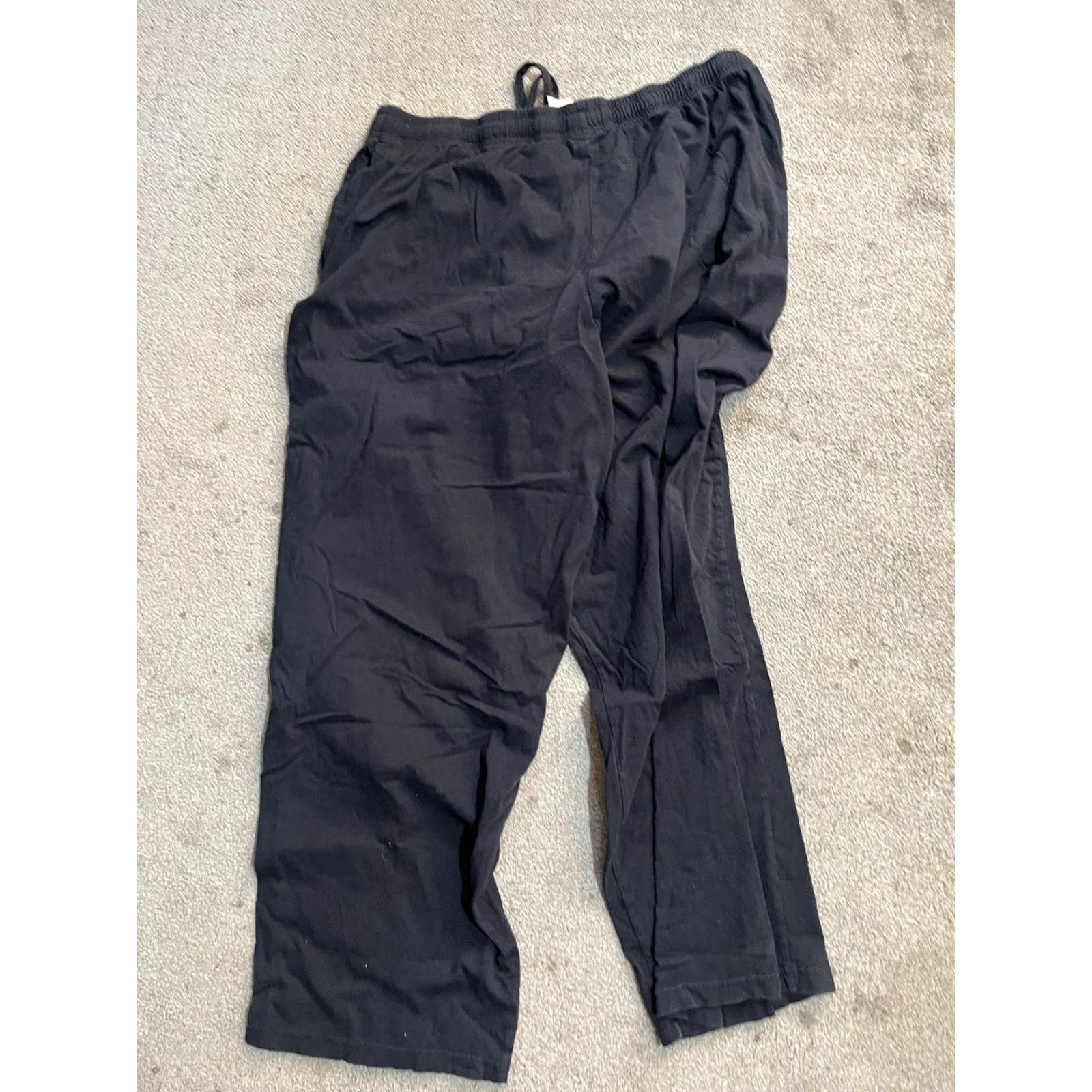 Vintage M&M Lounge Pants Black Graphic Print Drawstring Waist Mens XL Size US 36 / EU 52 - 3 Thumbnail