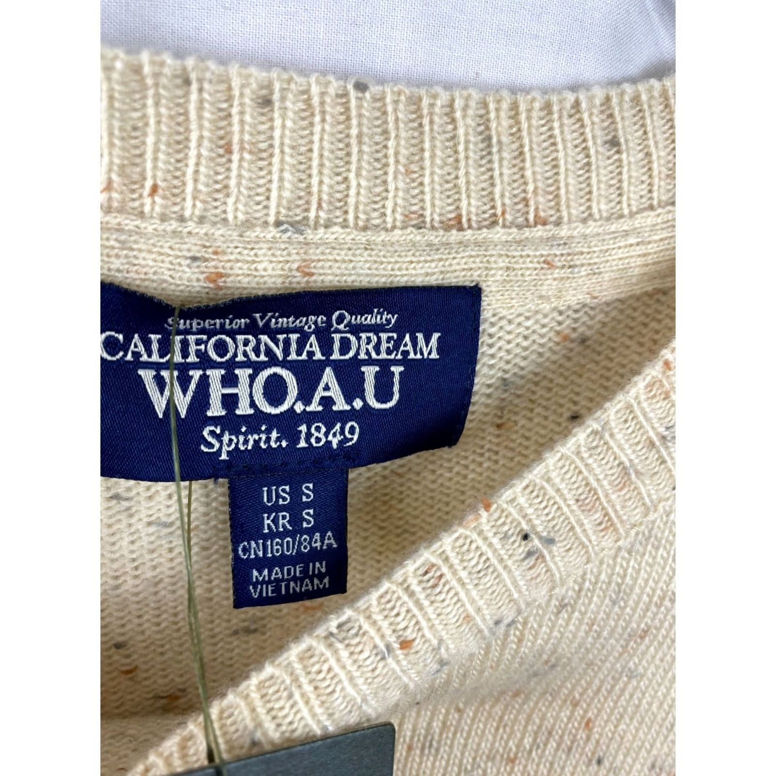 Vintage California Who.A U Sweater Pullover Women Size Small New Wool Blend Long Sleeve Size S / US 4 / IT 40 - 3 Thumbnail