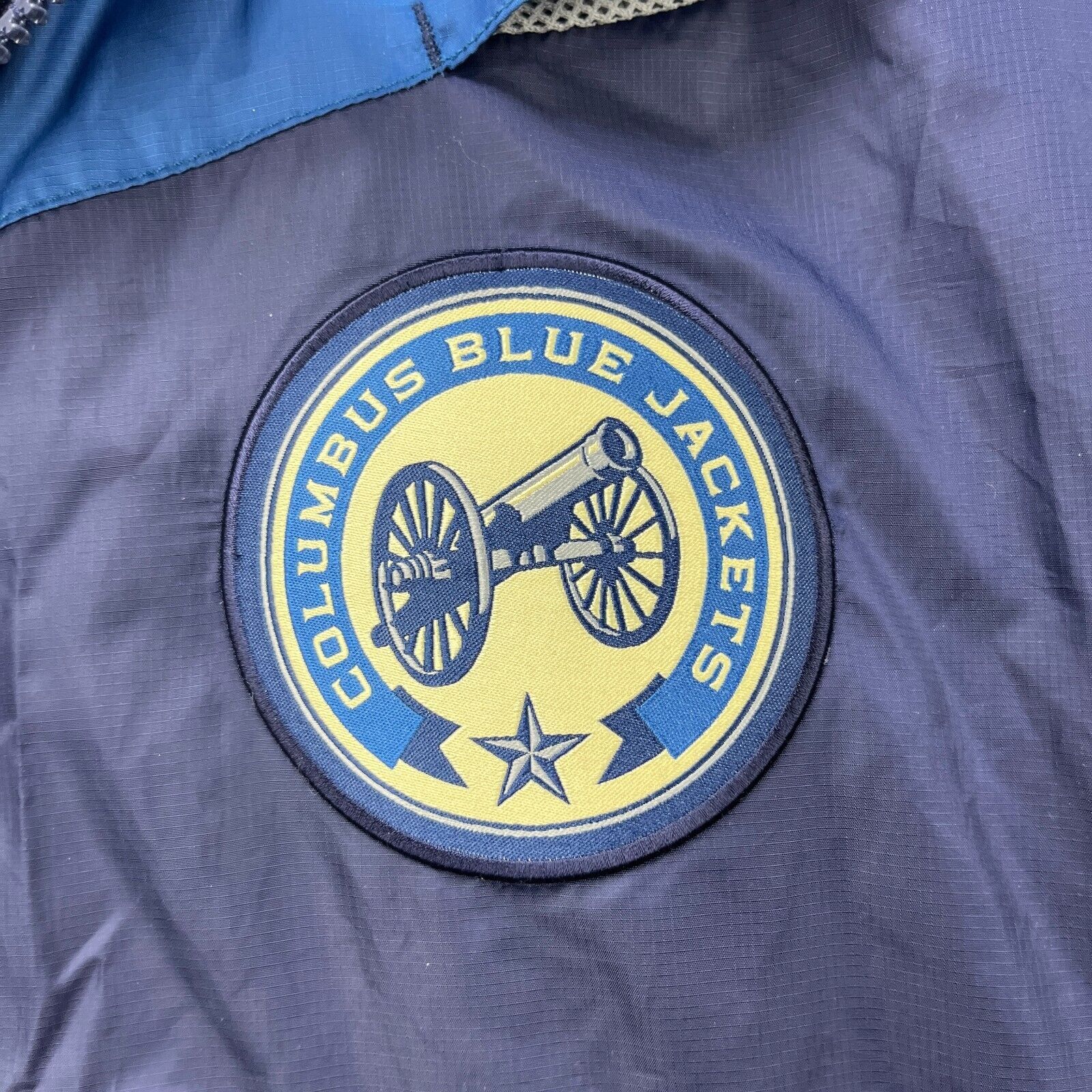Reebok × Vintage Vintage Reebok Columbus Blue Jackets Windbreaker Jacket XL Size US XL / EU 56 / 4 - 8 Thumbnail