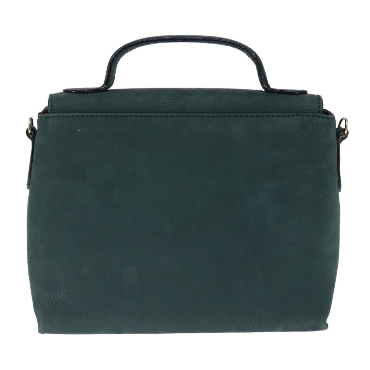 Celine CELINE Hand Bag Leather Green Gold Size ONE SIZE - 3 Thumbnail