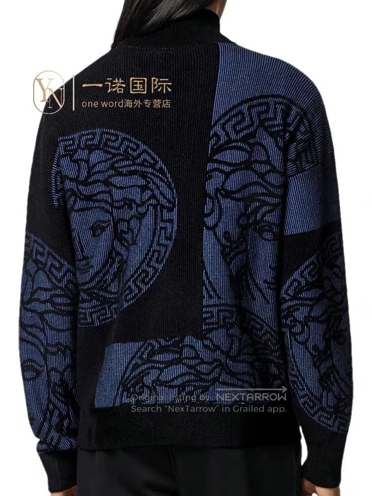 Versace Versace Zippered sweater Size US XXL / EU 58 / 5 - 2 Thumbnail