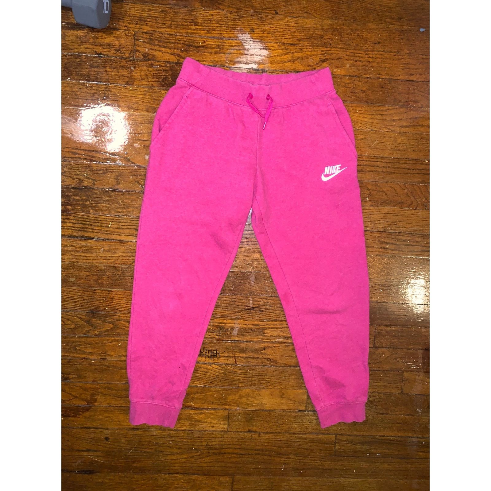 Nike Nike Club Fleece Joggers Pink Womens Large Cropped 25 Inseam Size 26" / US 2 / IT 38 - 2 Thumbnail