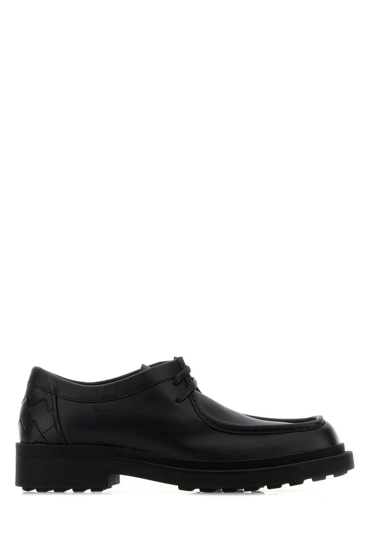 Bottega Veneta Black Leather Ben Lace-Up Shoes Size US 9 / EU 42 - 1 Thumbnail