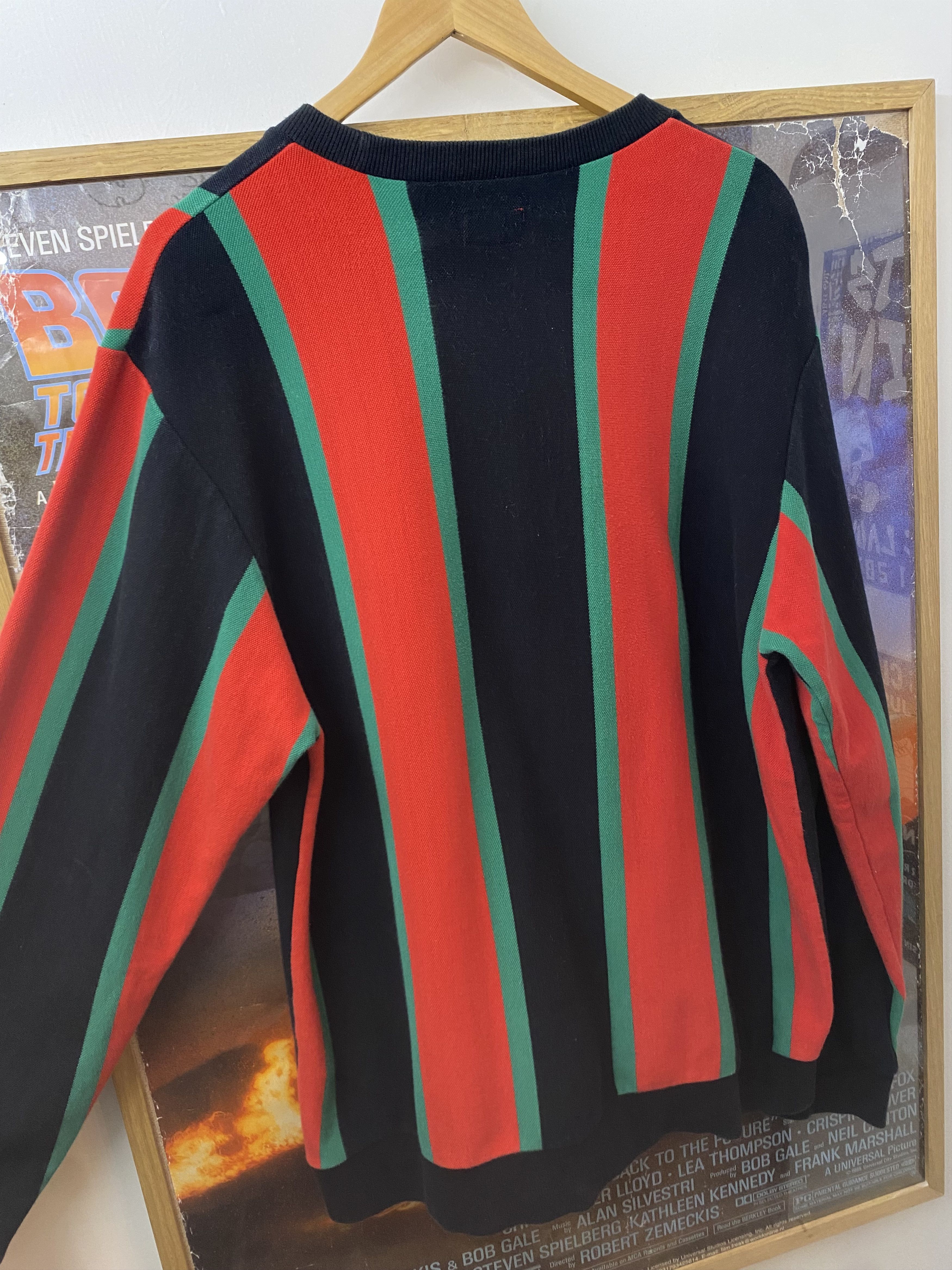 Supreme FW2017 Supreme Gucci Style Vertical Striped Pique Crewneck Size US XL / EU 56 / 4 - 3 Thumbnail