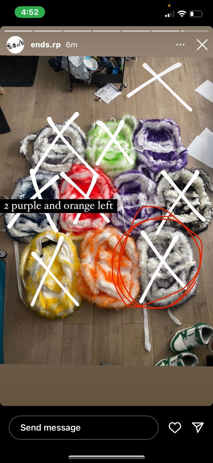 Ends Repair 1-10 First Round Faux Fur Sample Bag Size ONE SIZE - 8 Thumbnail