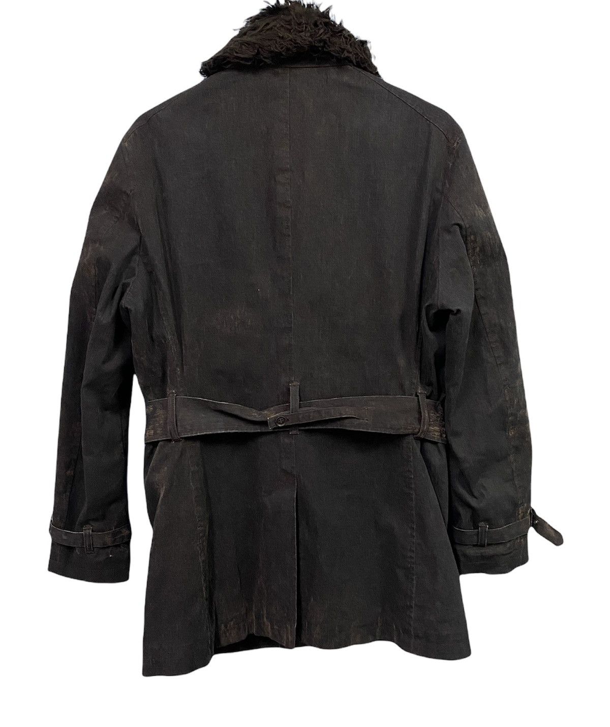 Katharine Hamnett London Katharine Hamnett WAX Jacket Detachable Fur Collar Size US L / EU 52-54 / 3 - 2 Thumbnail