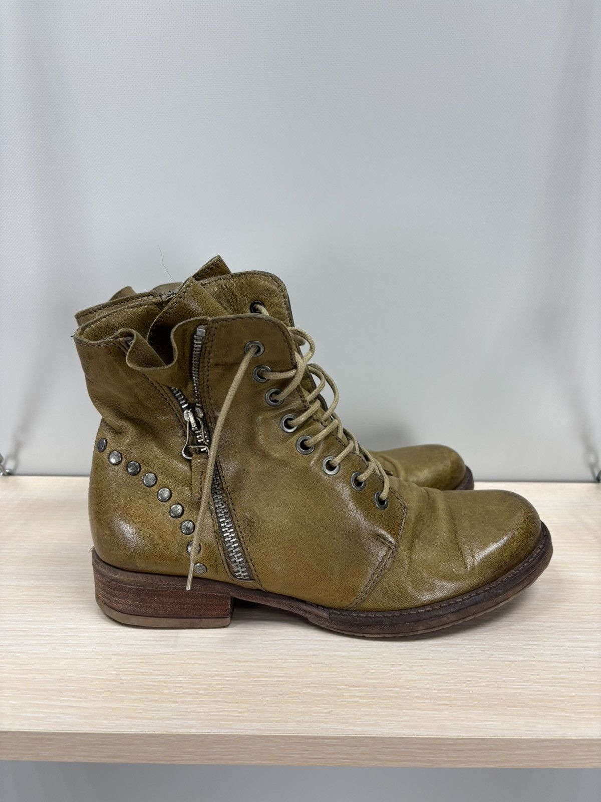 A.S.98 Womens leather boots MJUS Size 39 Color Brown Size US 9 / IT 39 - 6 Thumbnail