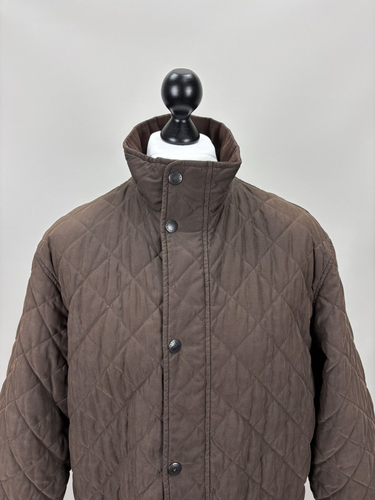 Barbour Mens quilted jacket Barbour Hampton Size XL Color Brown Size US XL / EU 56 / 4 - 3 Thumbnail