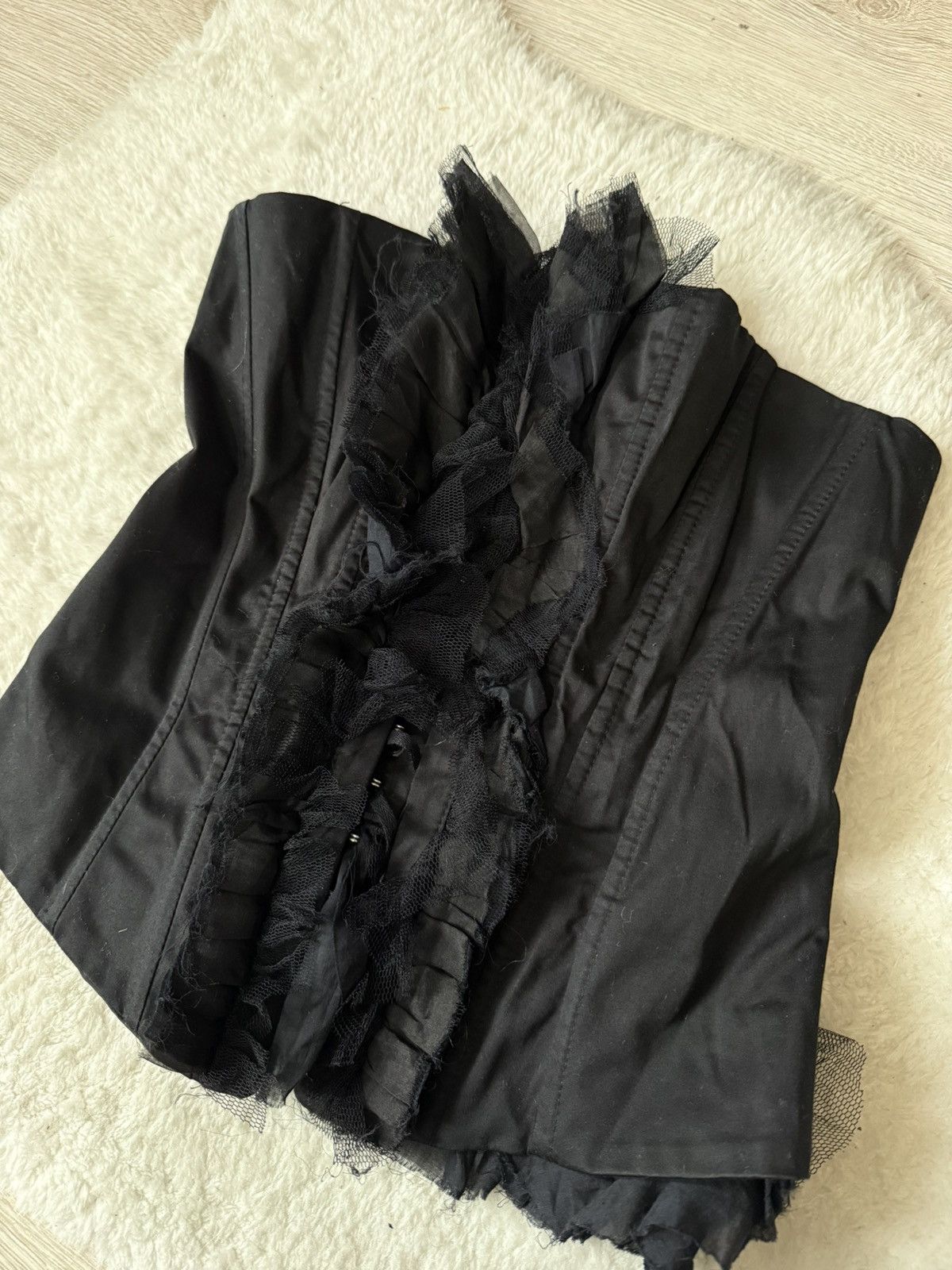 Elisabetta Franchi Celyn b. per Elisabetta Franchi Black CorsetTop Rare Vintage Size M / US 6-8 / IT 42-44 - 5 Thumbnail