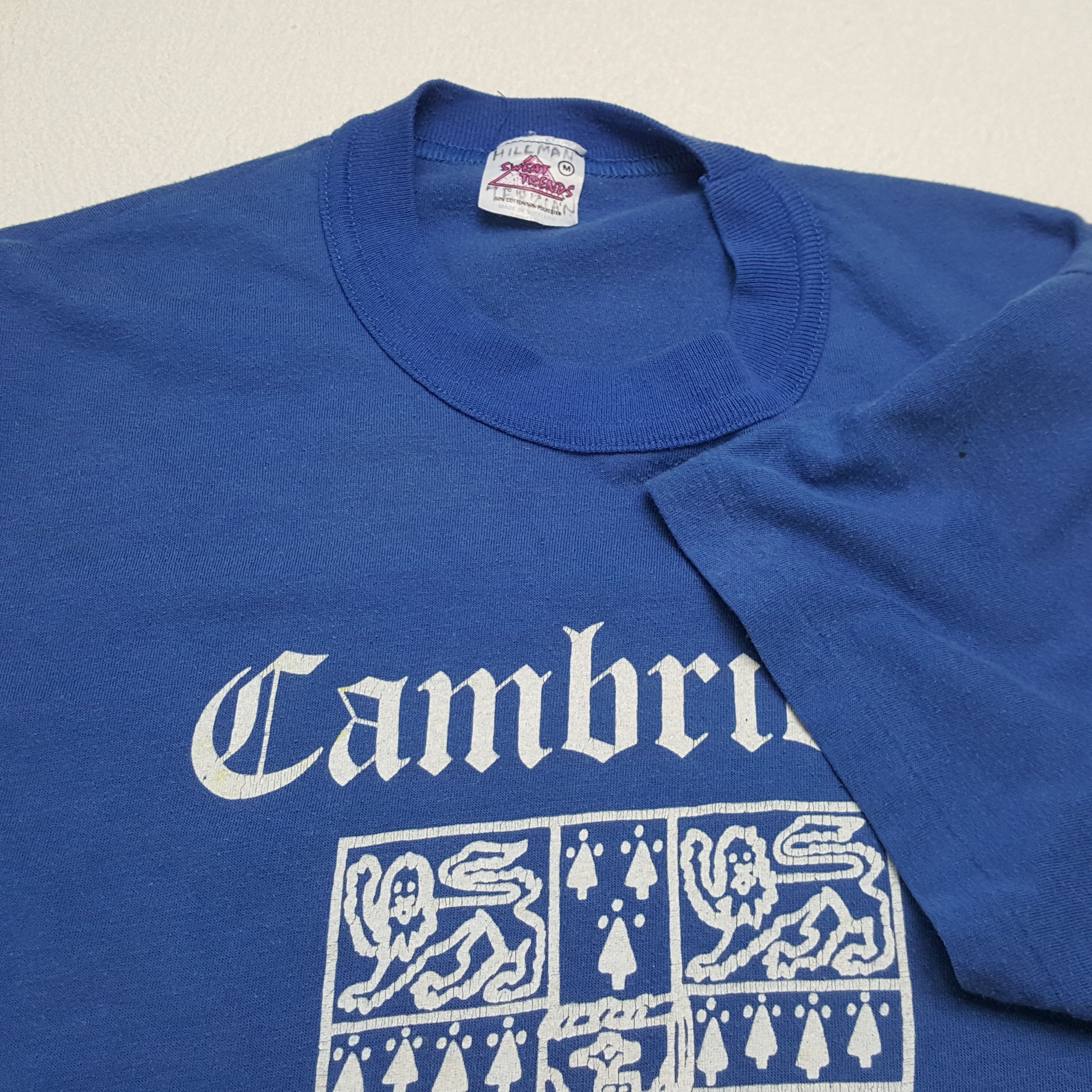 Vintage UNIVERSITY CAMBRIGDE Tshirt Vintage Logo Design Size US M / EU 48-50 / 2 - 5 Thumbnail