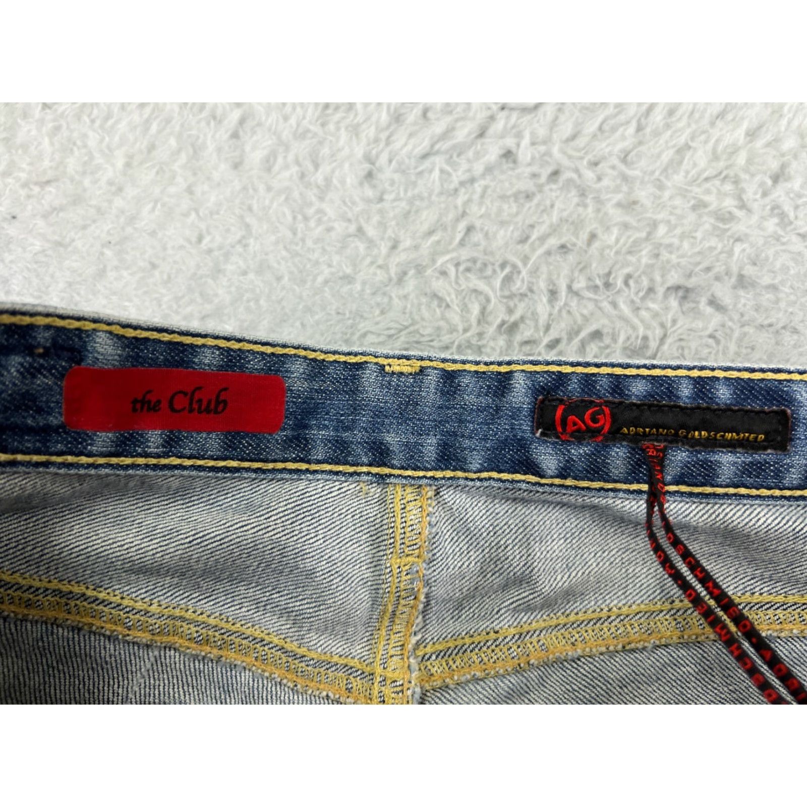 Denime AG Adriano Goldschmied Jeans Women's 29 Blue Denim Flared Embroidered 5-Pocket Cotton Blend Modern Fit Adult Women’s Size 29 Blue Size 29" - 3 Thumbnail