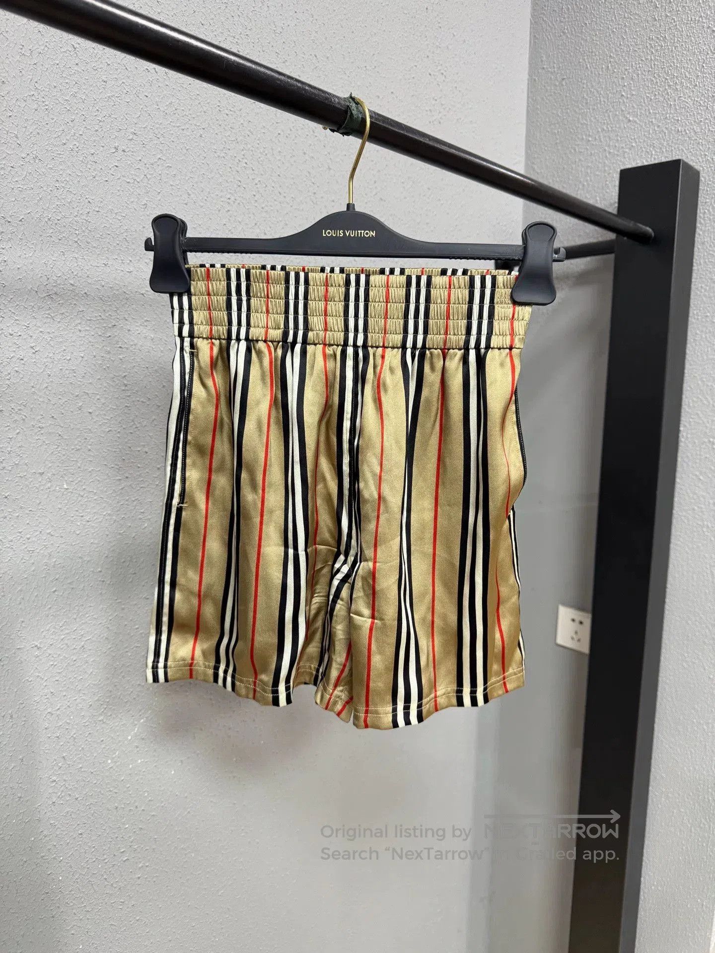 Burberry Burberry Silk Striped Shorts. Size 31" - 2 Thumbnail