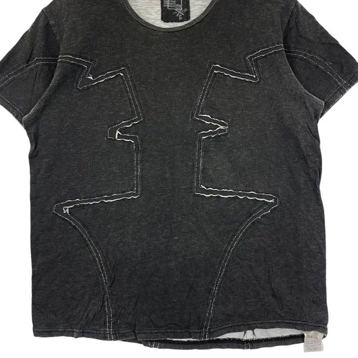 Marithe + Francois Girbaud Vintage MARITHE FRANCOIS GIRBAUD Patchwork Tee Shirt Size L / US 10 / IT 46 - 6 Thumbnail