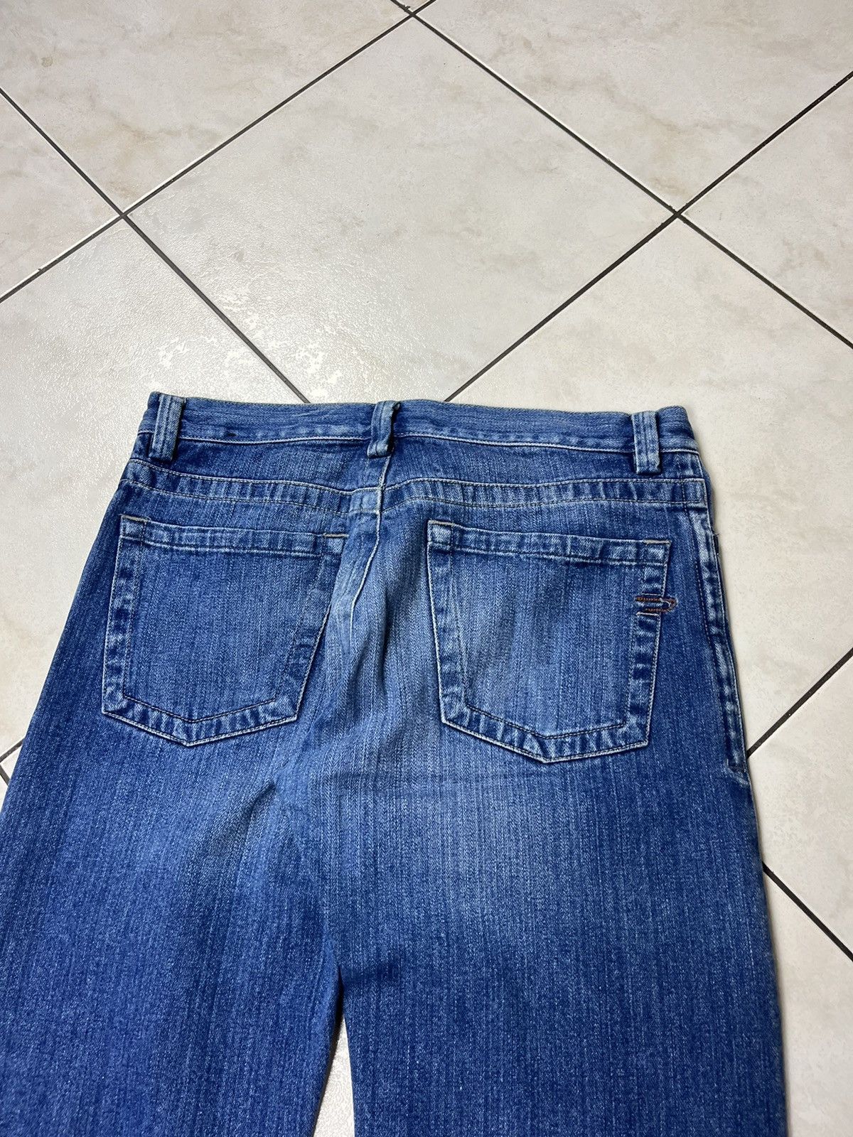 Diesel × Vintage Vintage Diesel Rivec y2k distressed jeans pants baggy washed Size US 33 - 14 Thumbnail