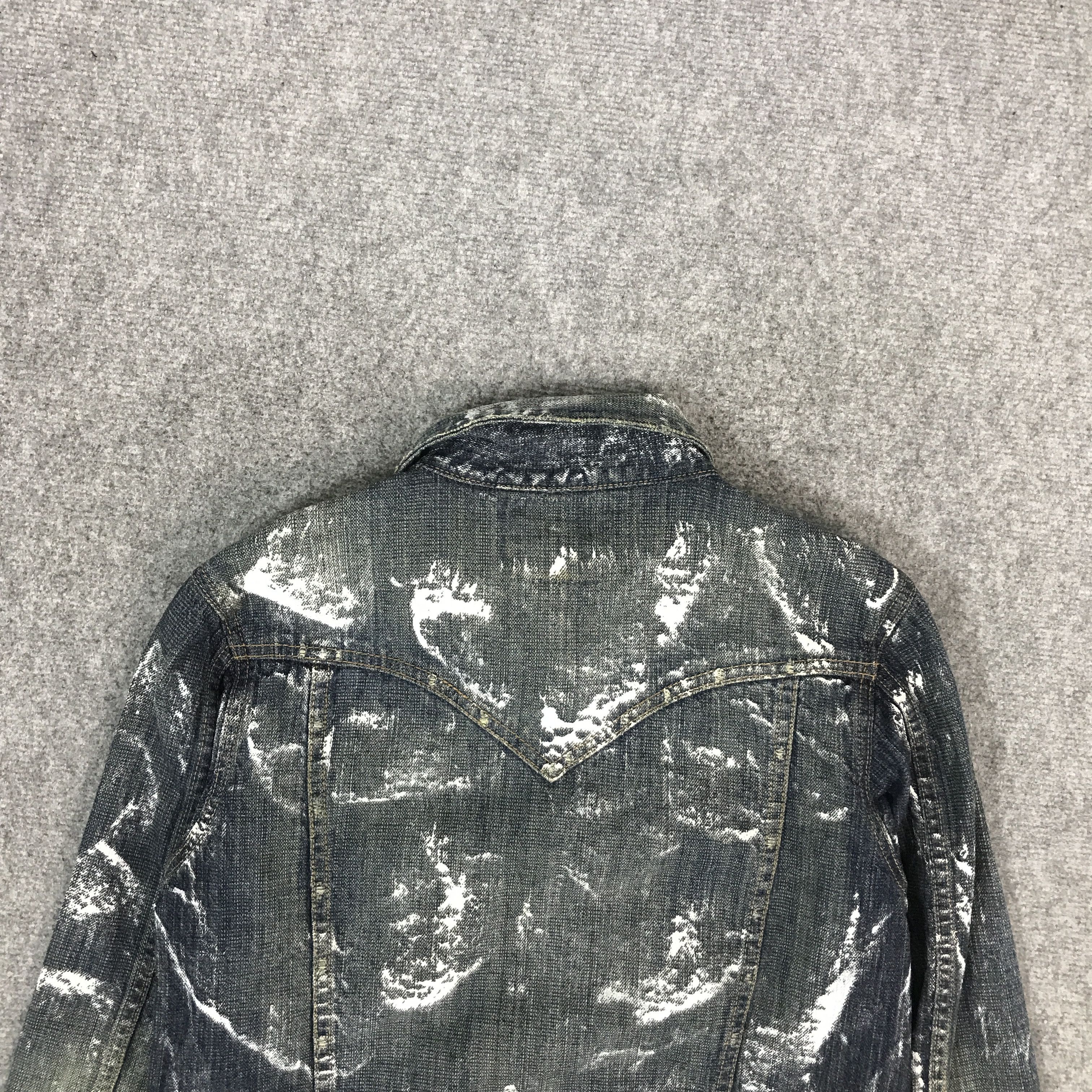 Japanese Brand GOTHIC PUNK BIG SHARK JEANS DENIM JACKET Size US M / EU 48-50 / 2 - 4 Thumbnail
