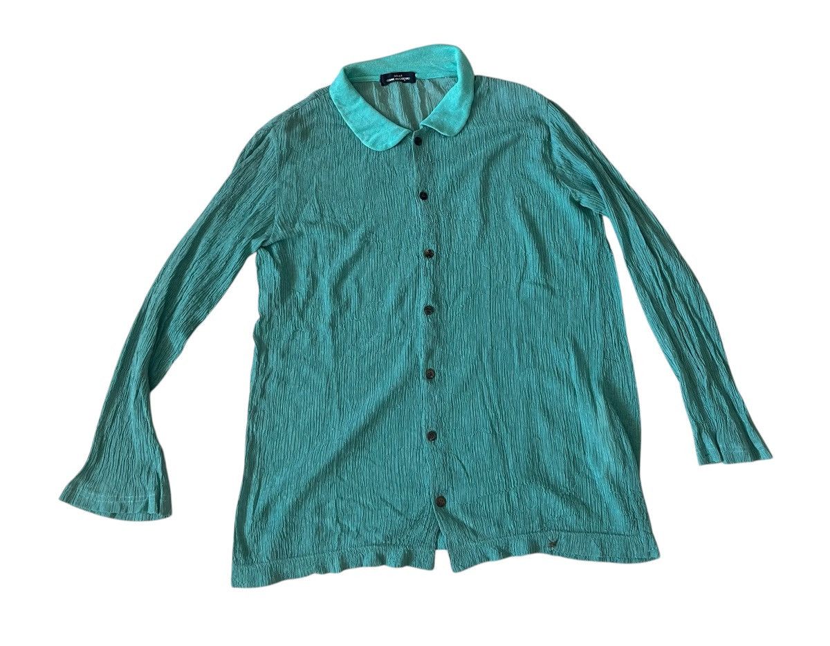Comme des Garcons Vintage tricot cdg pleated sheer flowy shirt Size US M / EU 48-50 / 2 - 1 Thumbnail