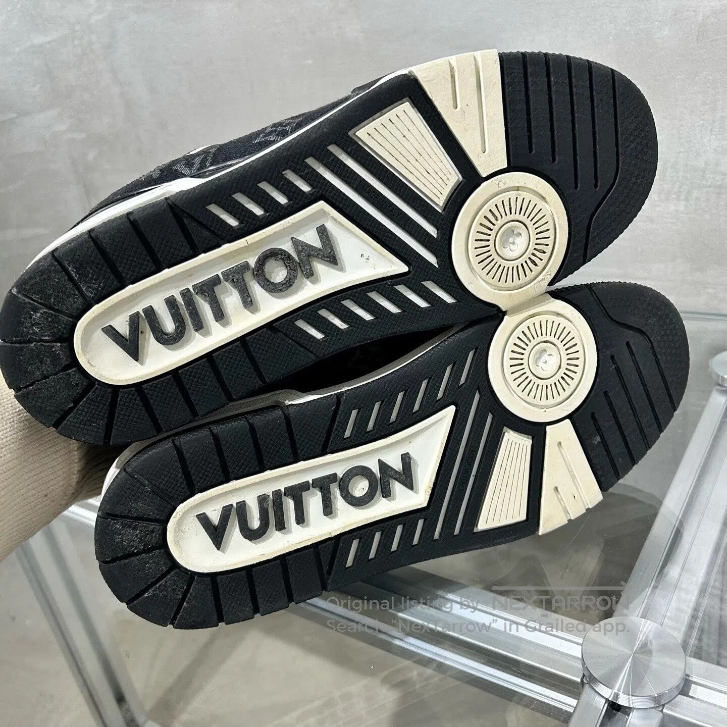 Louis Vuitton Louis Vuitton Trainer Black and White Jeans shoes Size US 7.5 / EU 40-41 - 8 Thumbnail