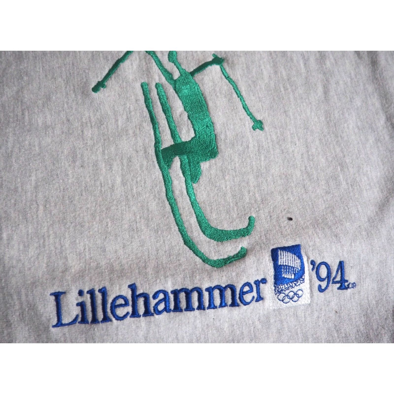 Champion VINTAGE Champion Sweatshirt 90s Reverse Weave Lillehammer 1994 Olympics Gray S Mens Crew Neck Pull On Embroidered Logo Size US S / EU 44-46 / 1 - 5 Thumbnail