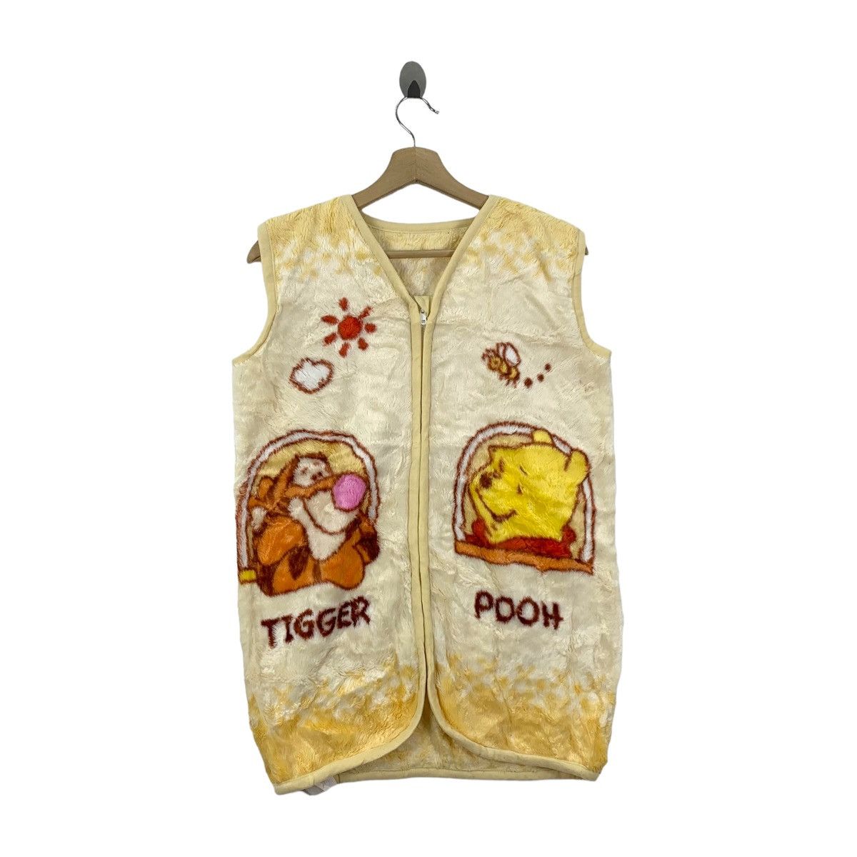 Disney Winnie The POOH Disney Cartoon Big Logo Fleece Vest Sweater Size US S / EU 44-46 / 1 - 3 Thumbnail