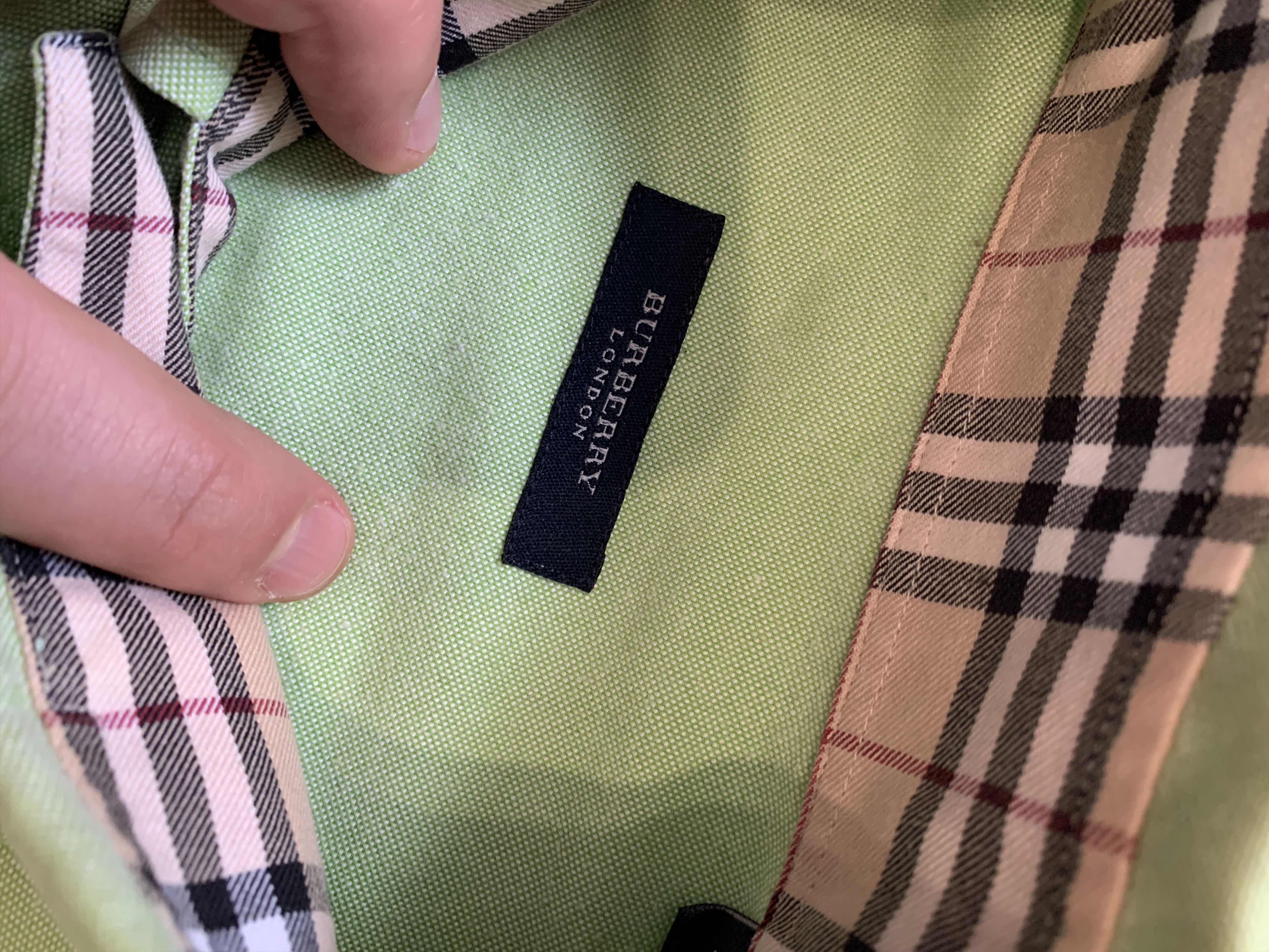 Burberry × Vintage Vintage Burberry London Shirt Size US XL / EU 56 / 4 - 5 Thumbnail