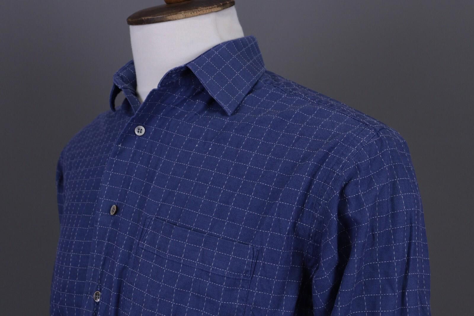 Christian Dior Monsieur Christian Dior Blue Check Dress Shirt Size 39 / 15 1/2 Size US M / EU 48-50 / 2 - 10 Thumbnail